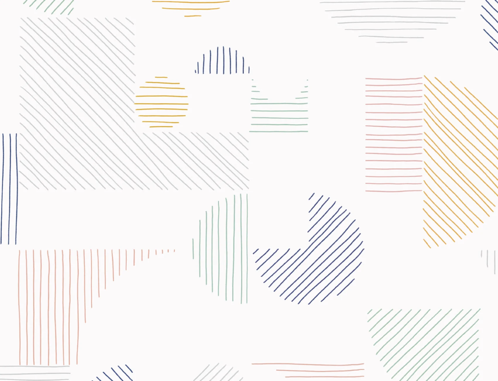 Pastel Abstract Geometric Lines Repeat Pattern Wallpaper