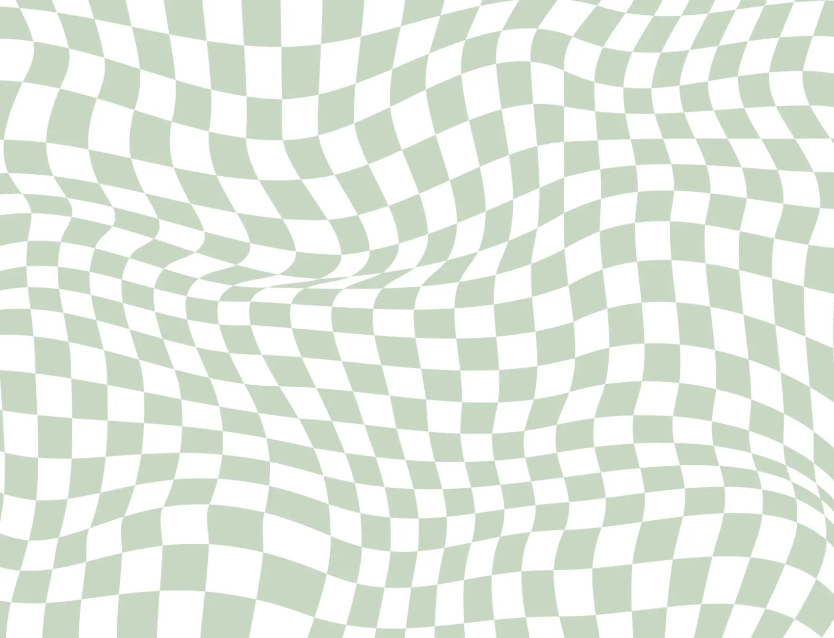 Cool Green Checkered Aesthetic Pattern Wallpaper Mural