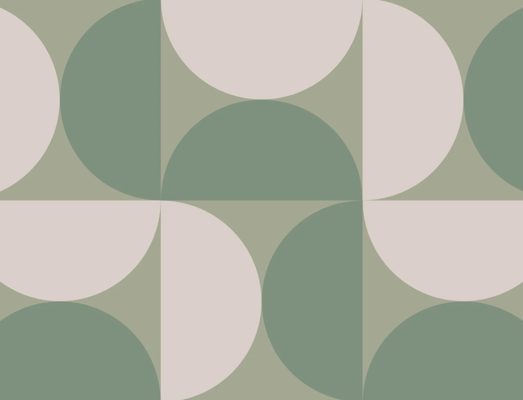 Verde Circle Geometric Wallpaper Mural