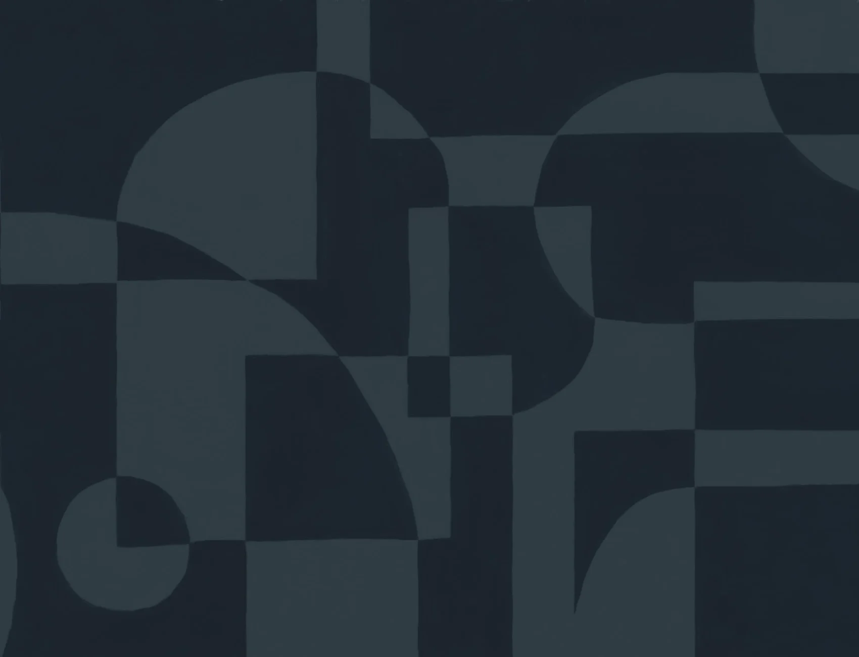 Navy Blue Scandi Abstract Geometric Mural