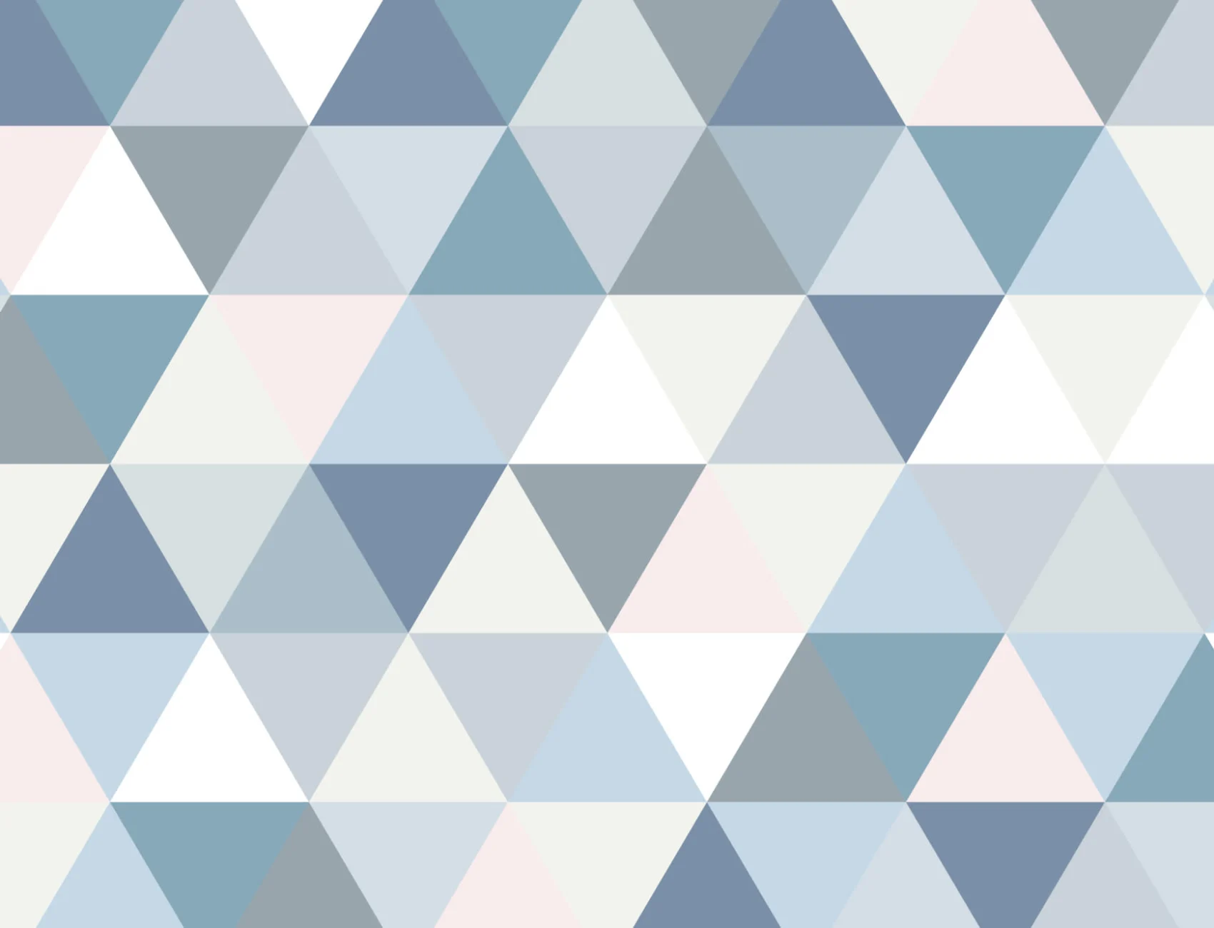 Pastel Geometric Triangle Pattern Wallpaper Mural