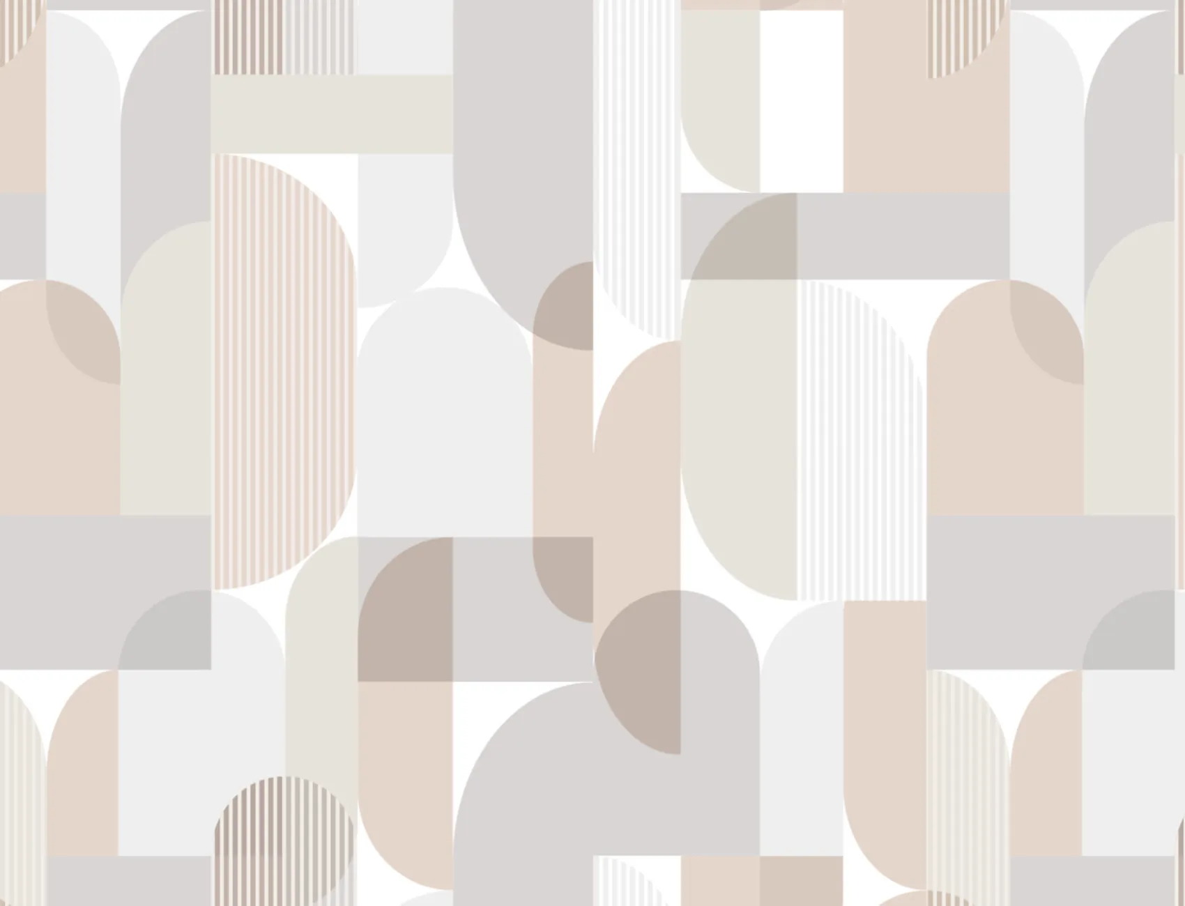 Papel de parede neutro Scandi Geometric Repeat Pattern