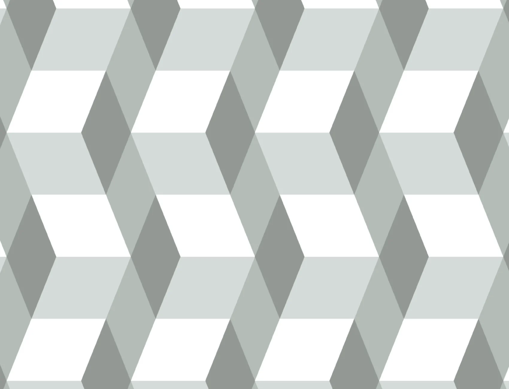 3D Effect Cube Geometric Repeat Pattern Wallpaper