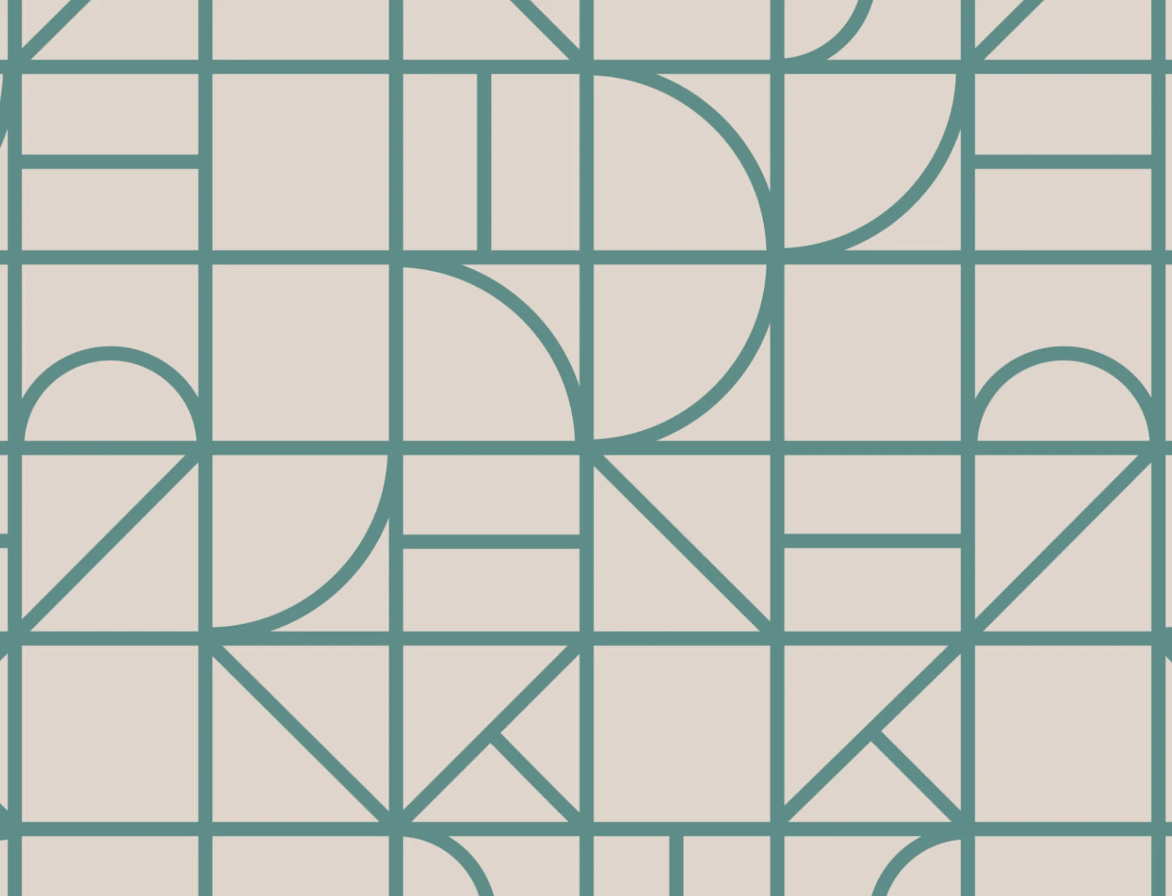 Sage Green Nowoczesna geometryczna siatka powtarzający się wzór tapety