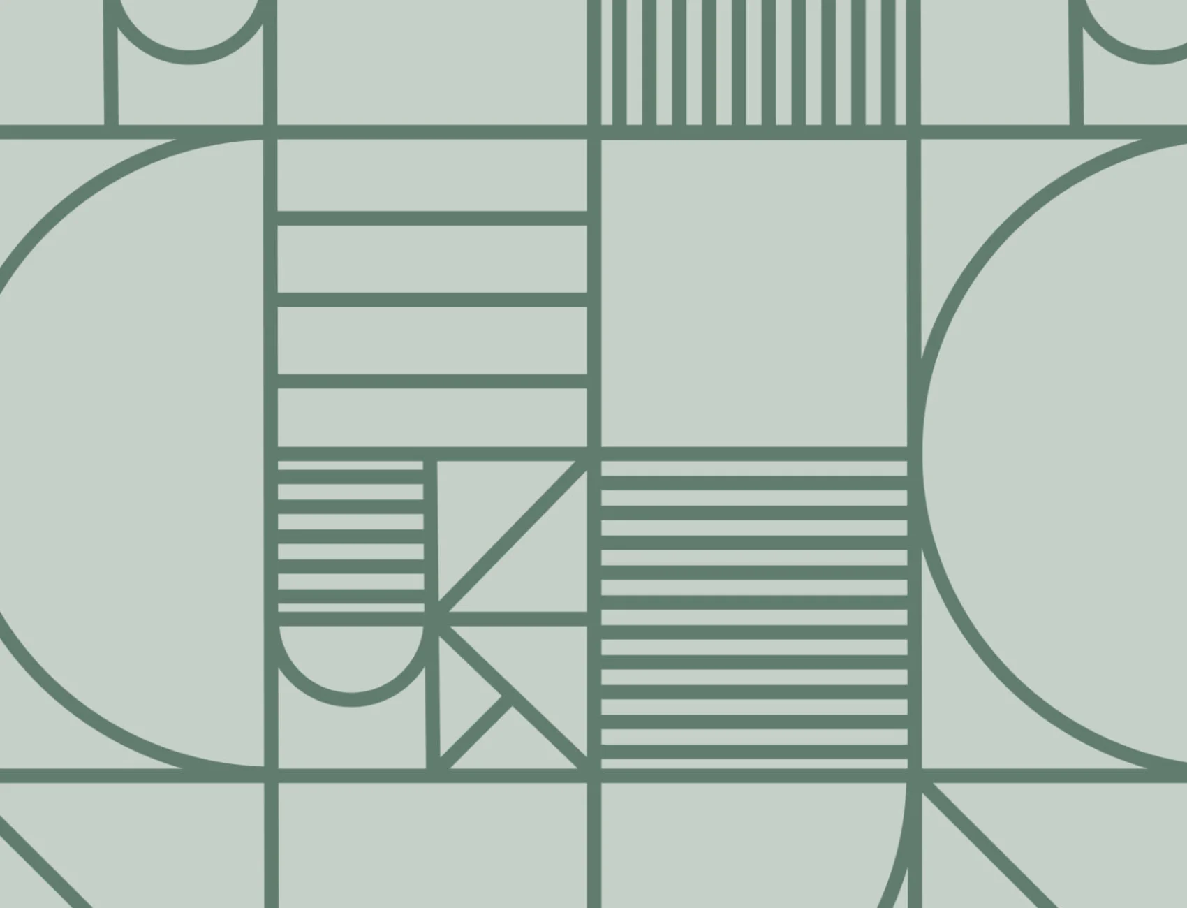 Papel de parede com padrão de repetição de linhas geométricas abstractas verdes