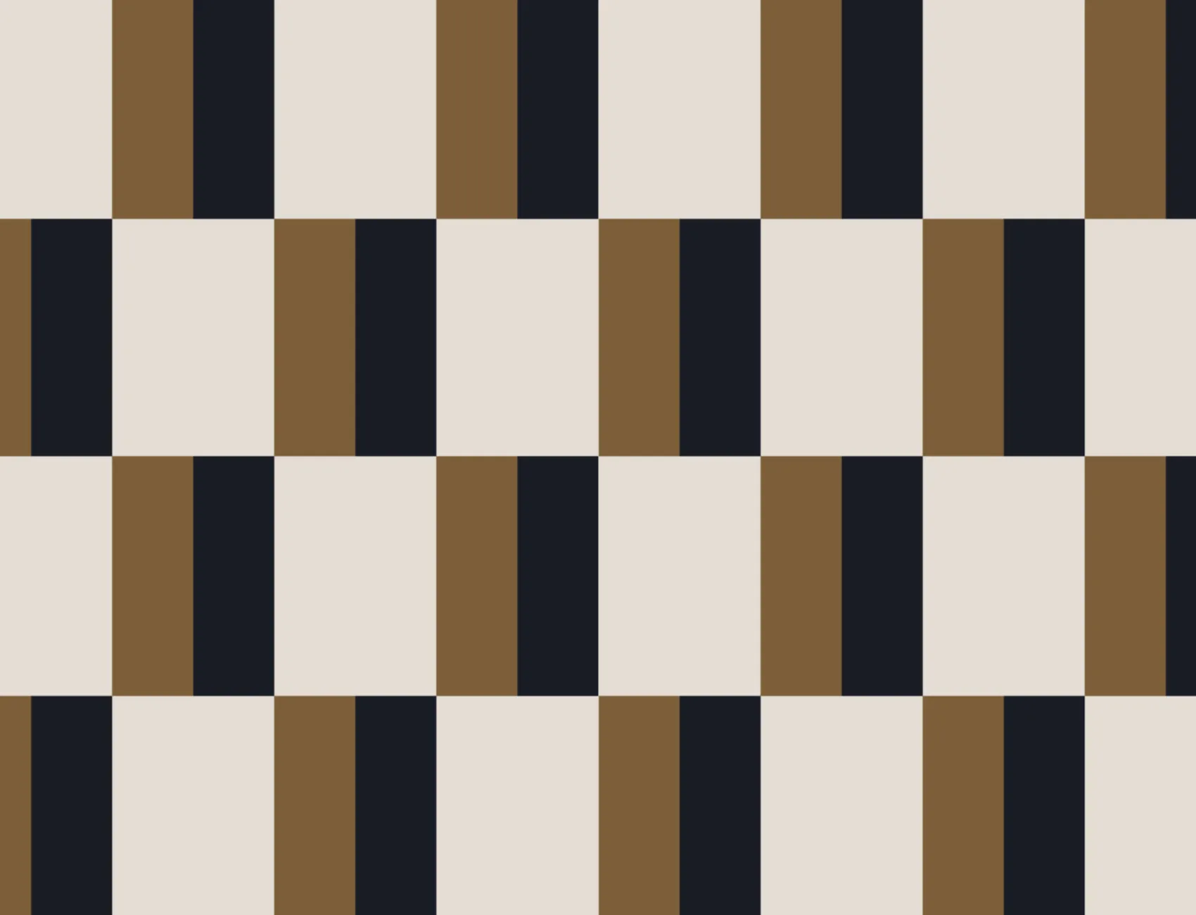 Mustard and Navy Bauhaus Geometric Retro Repeat Pattern Wallpaper