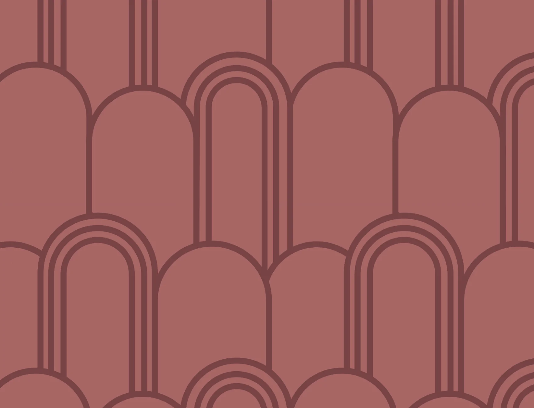 Papier peint à motif répétitif d'arche Art déco rose