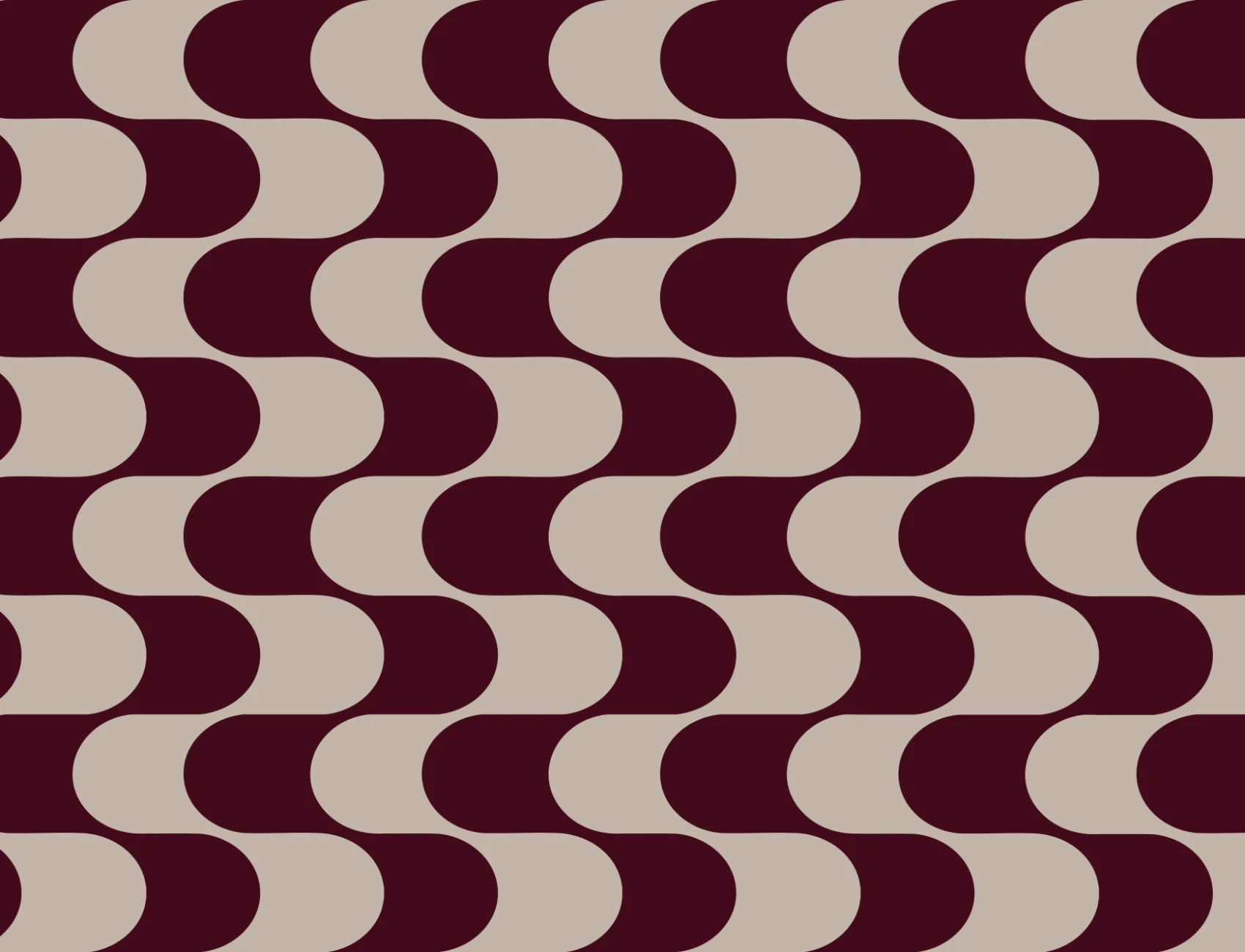 Burgundy Golfpatroon Geometrische Feature Muurschildering