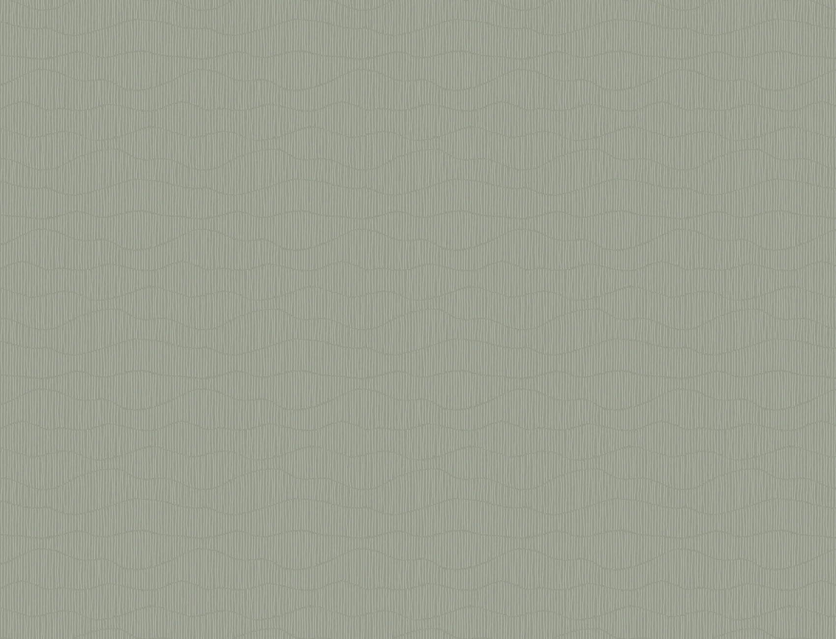 Soft Green Minimalist Wave Pattern Wallpaper Mural