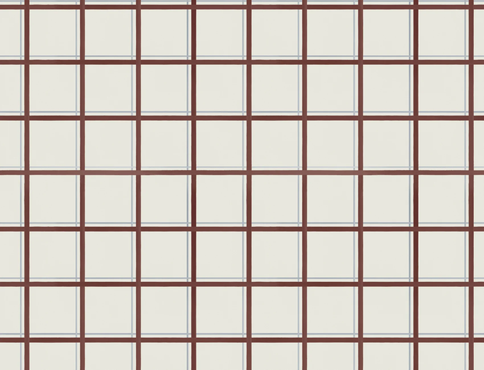Brown Tattersall Geometric Pattern Mural for Modern Spaces