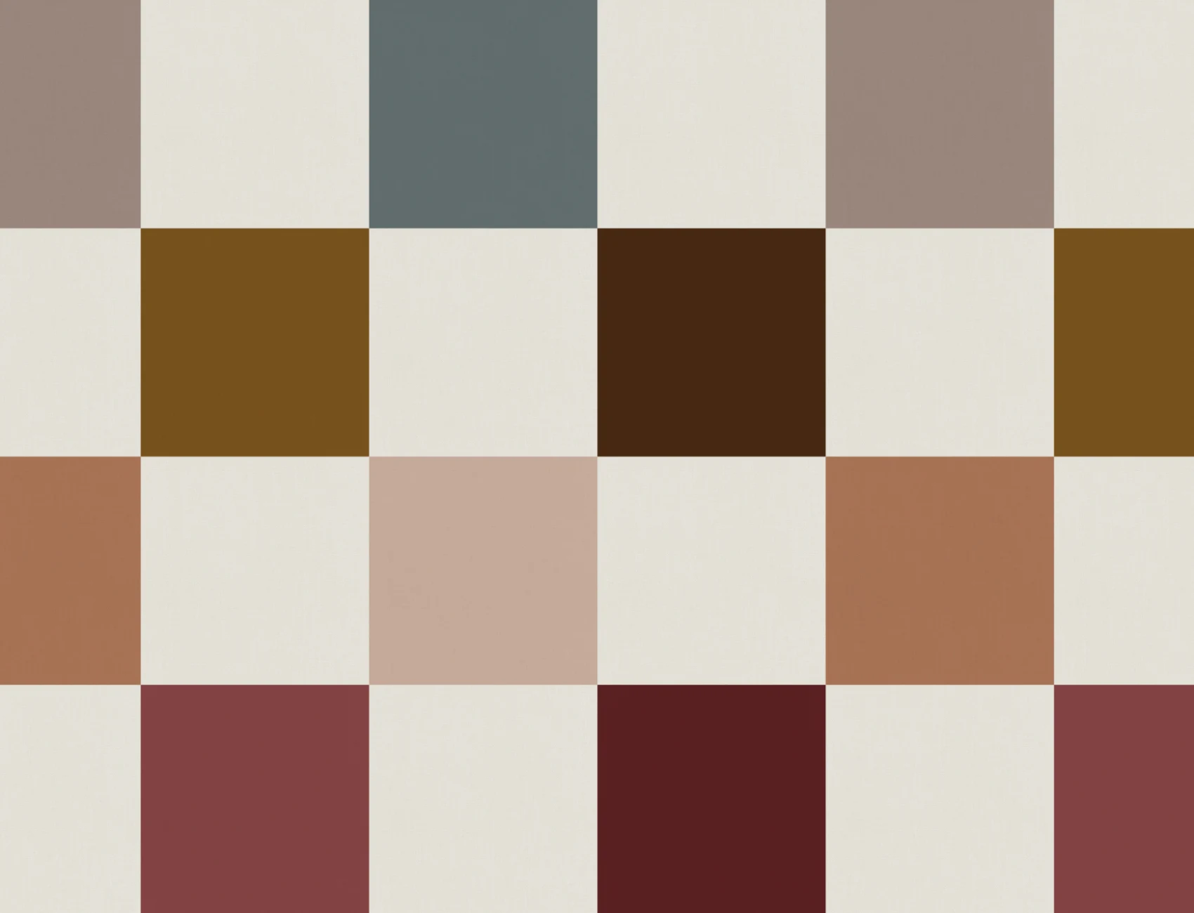 Veelkleurige chique geometrische muurschildering met ruitpatroon