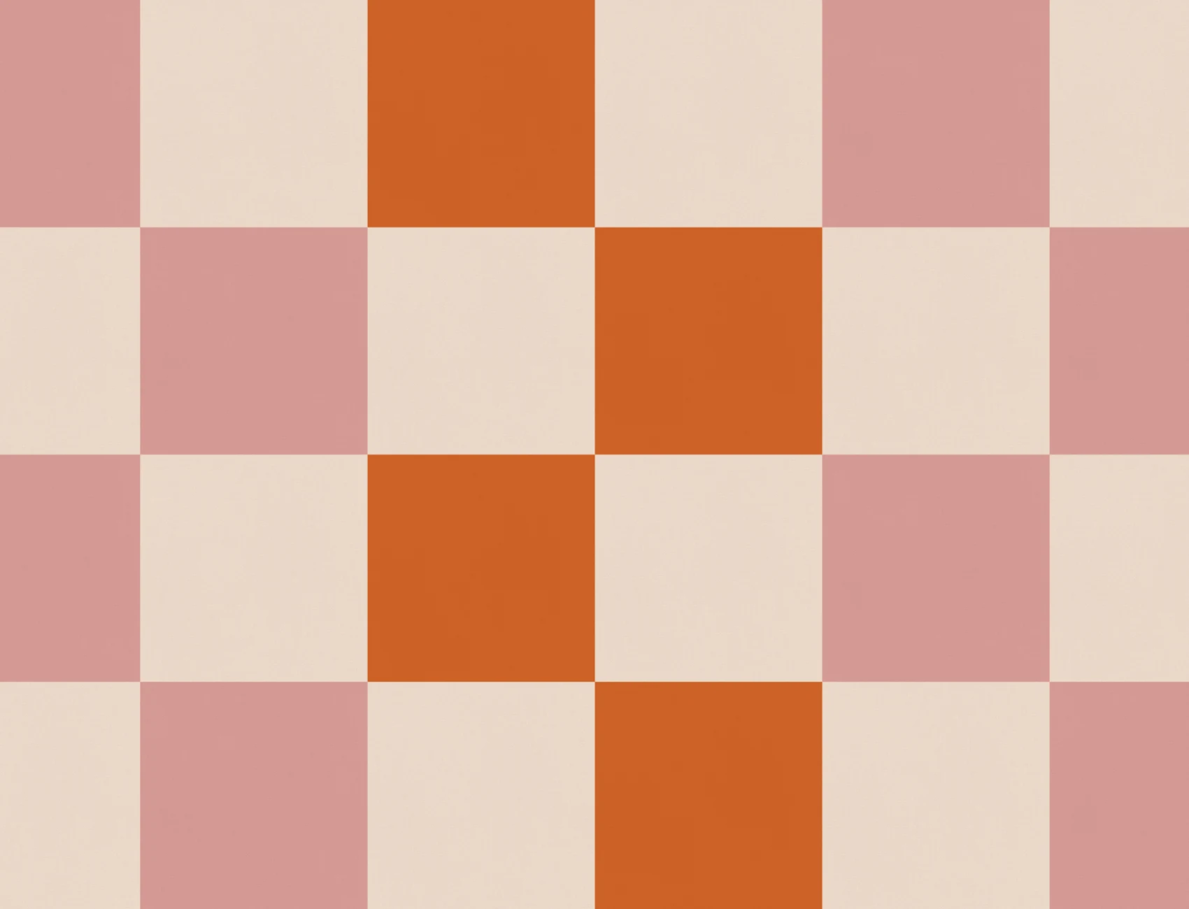 Mural retro aos quadrados em rosa e laranja