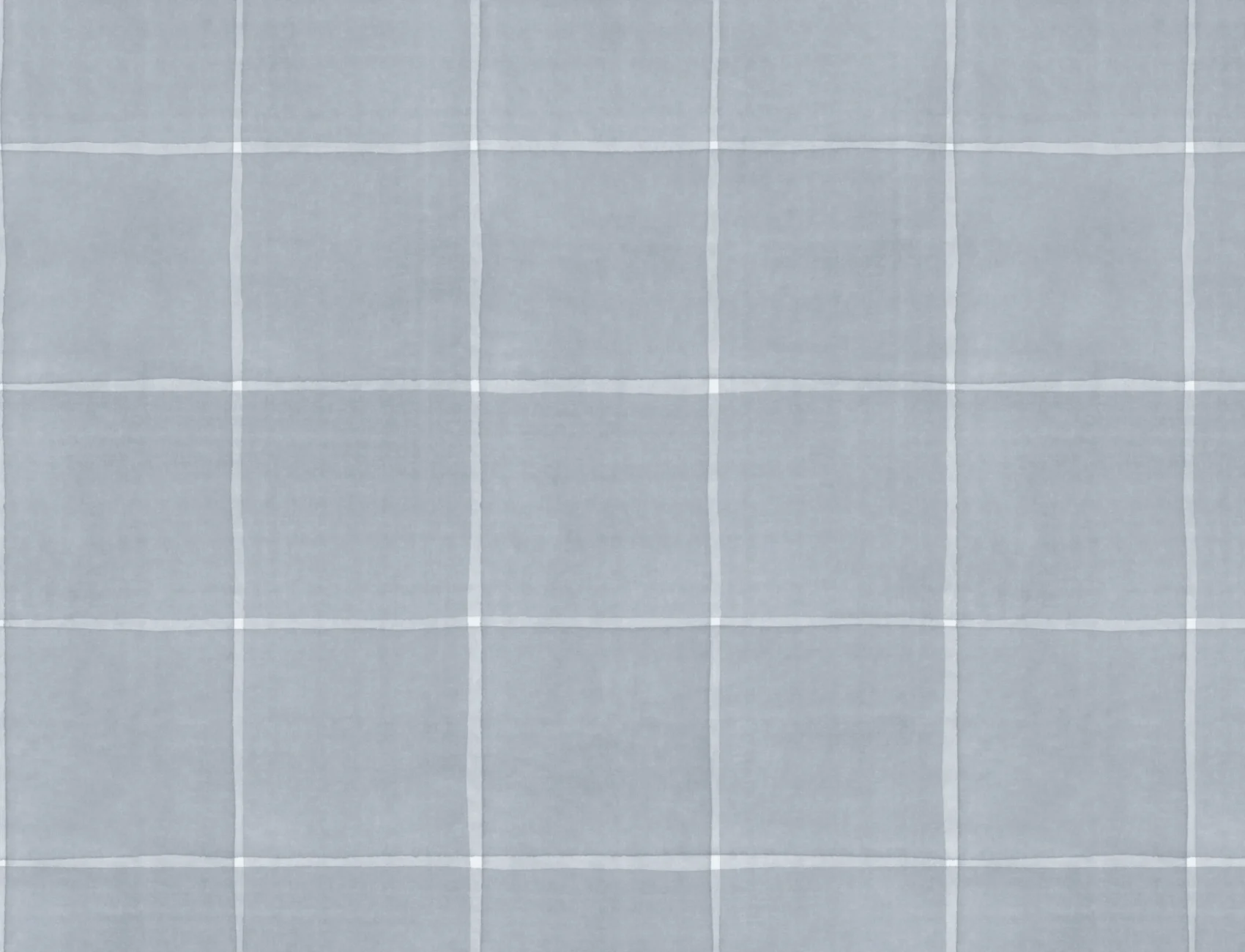 Blue Checked Pattern Modern Wallpaper Mural