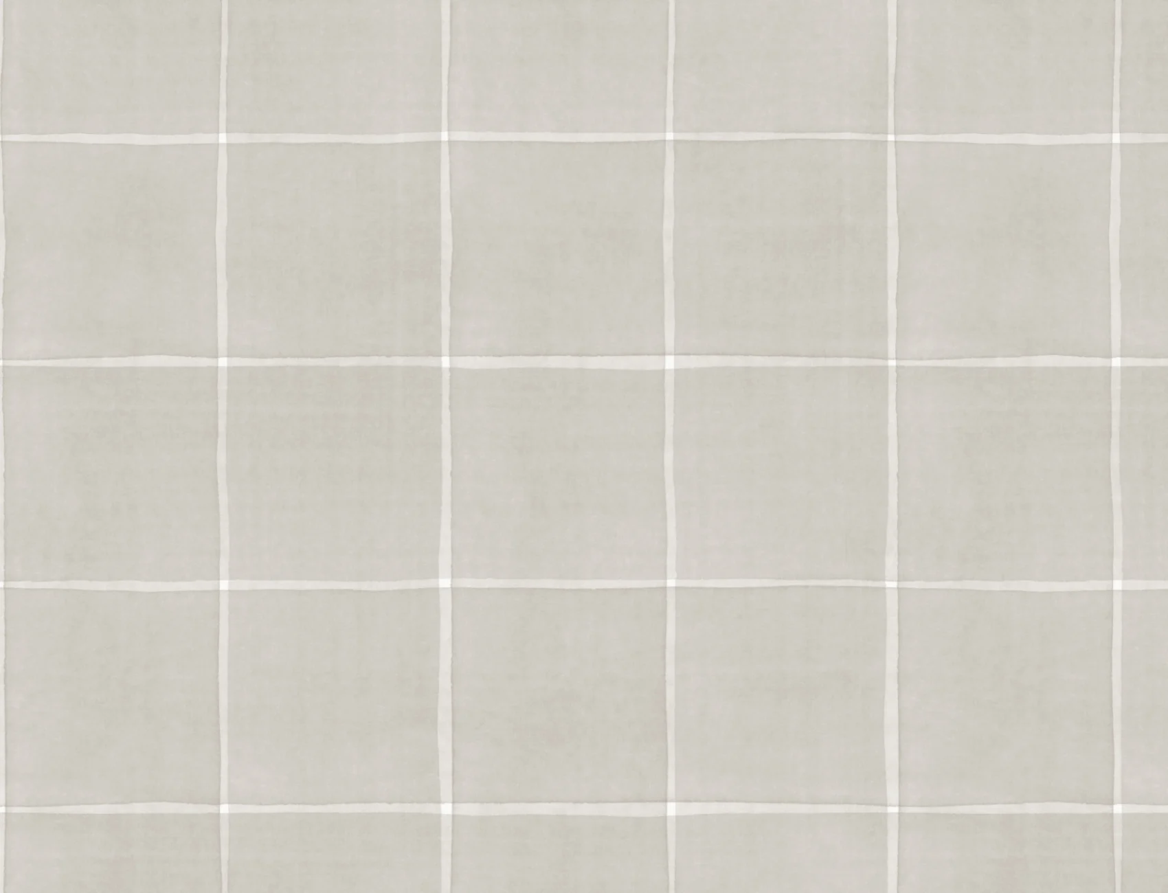 Neutrale geruite minimalistische muurschildering om je ruimte te versterken