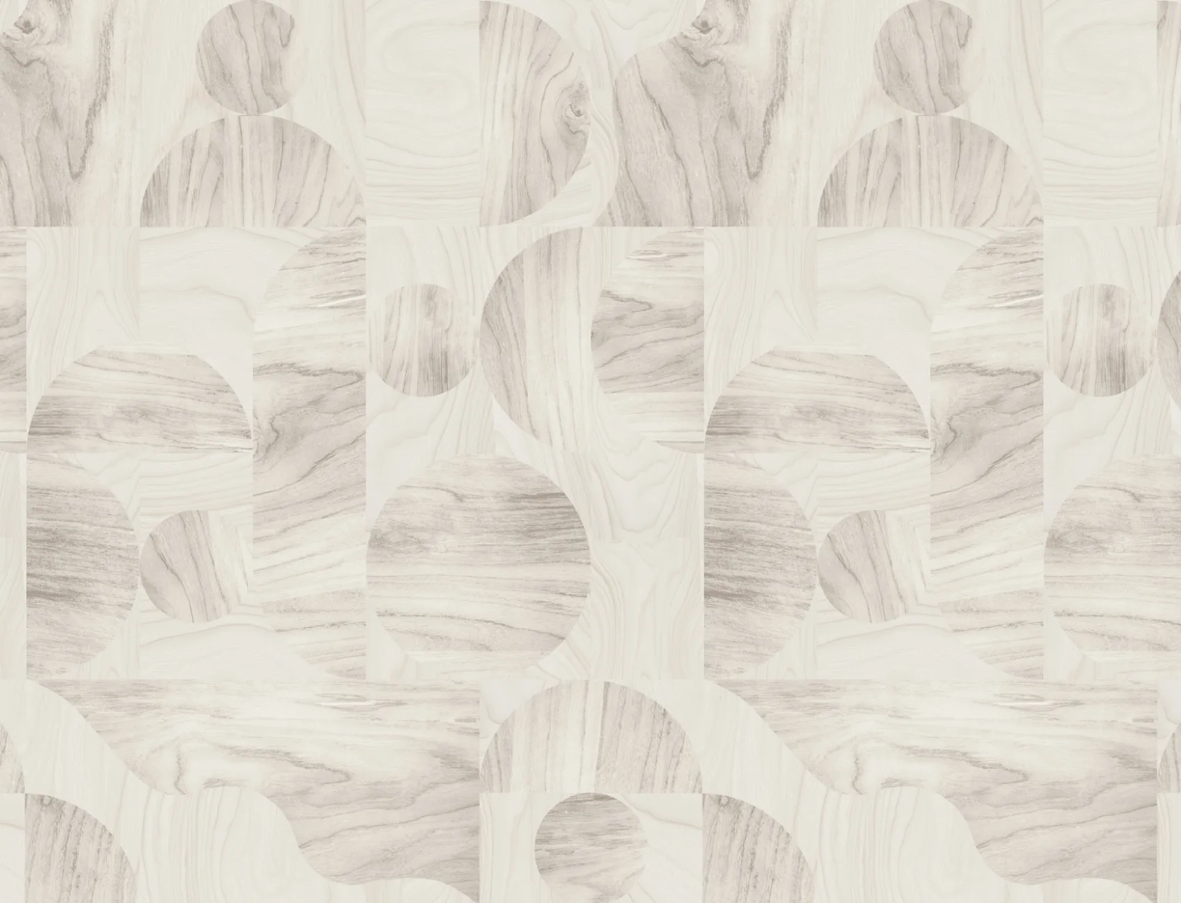 Beige Modern Geometric Wood Grain Shapes Wallpaper