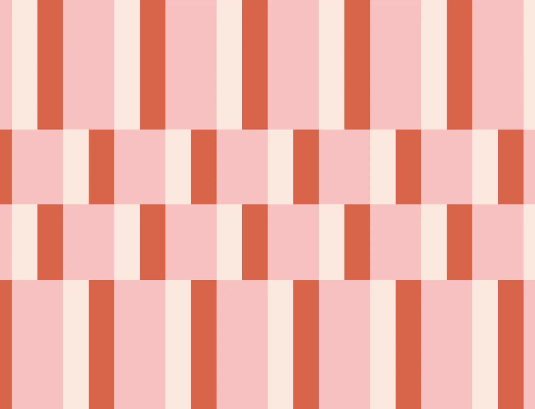 Pink & Orange Modern Geometric Bauhaus Wallpaper