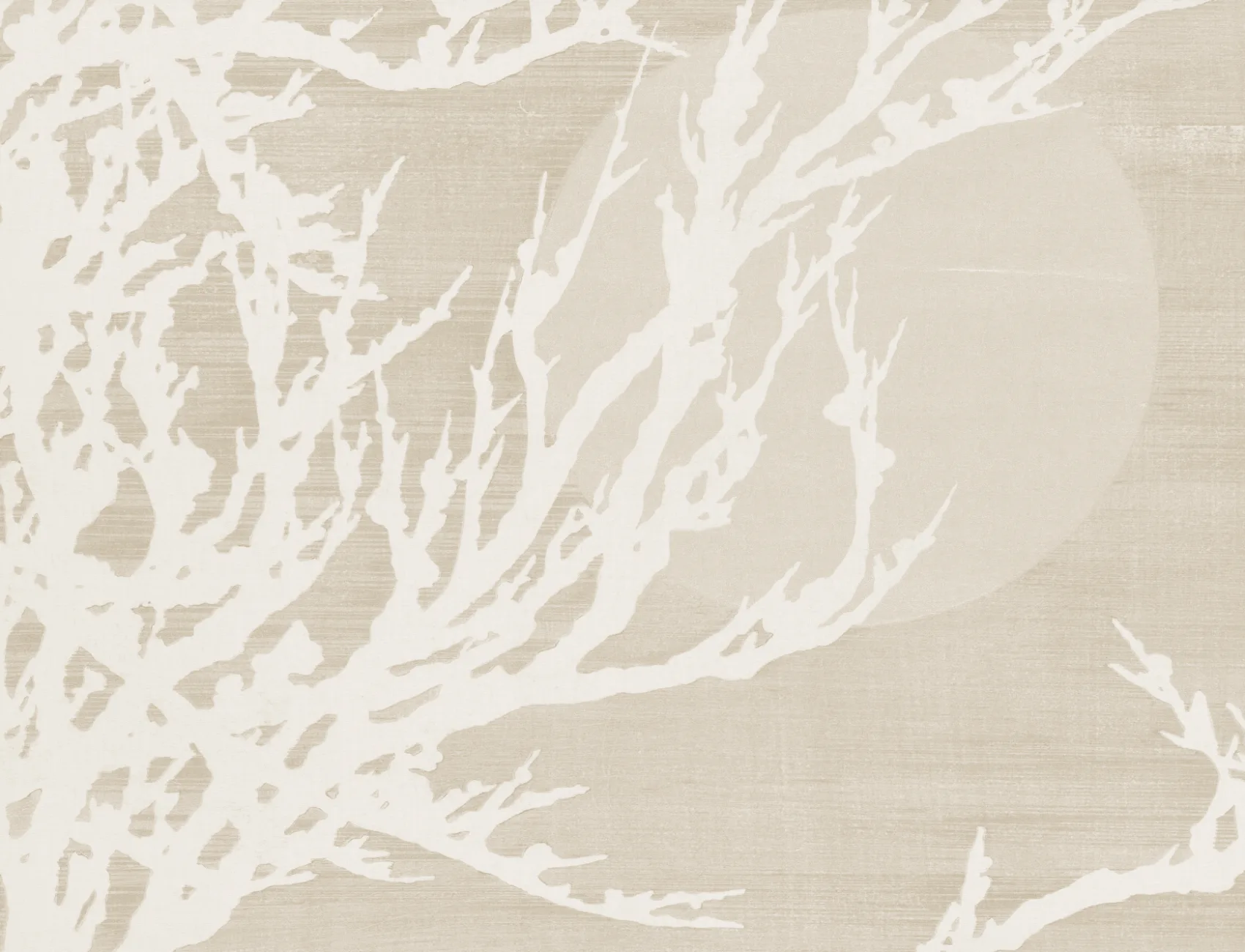 Neutral Japandi Elegant Yuugen Nature Wall Mural