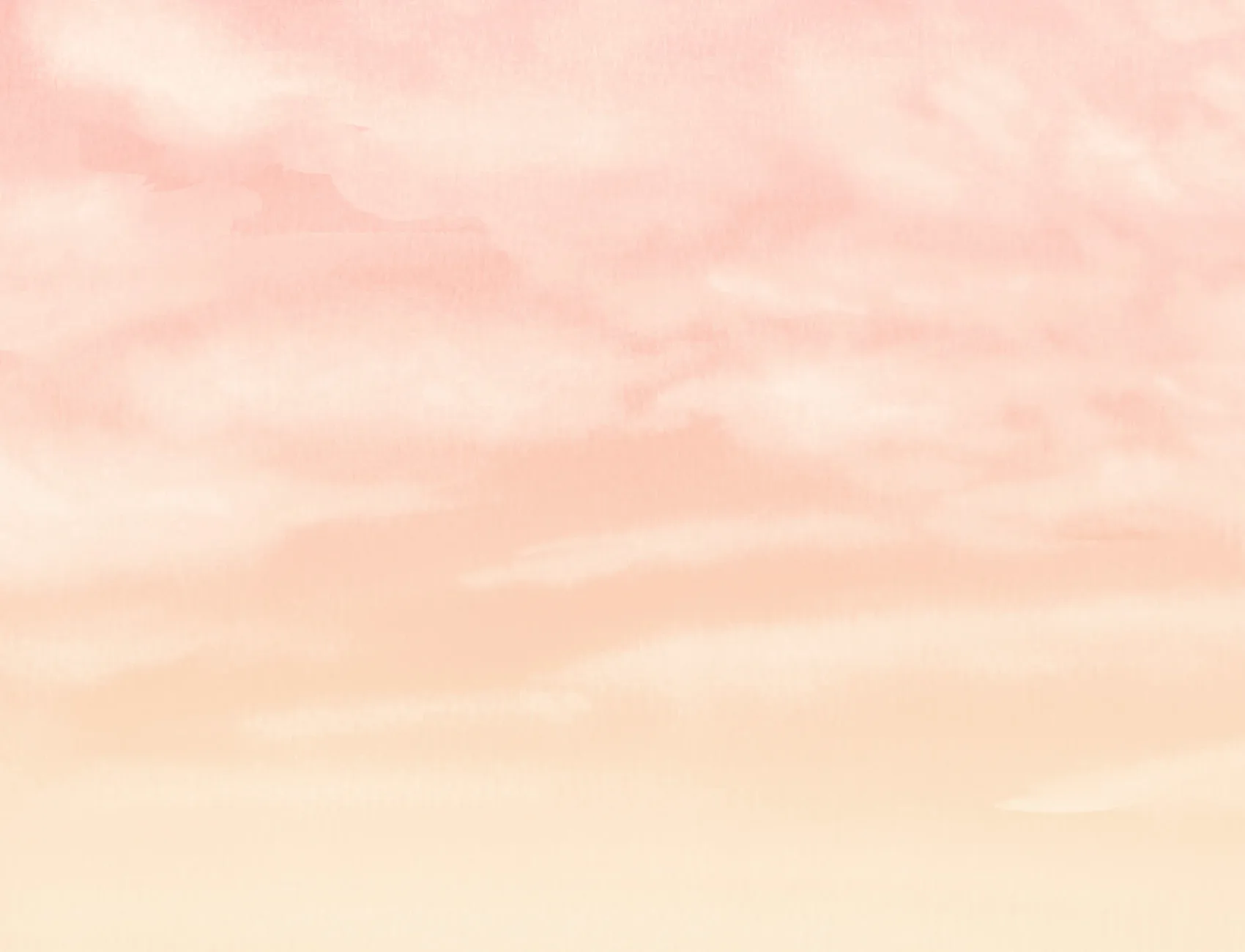 Orange Sunset Watercolor Cloud & Sky Wallpaper Mural