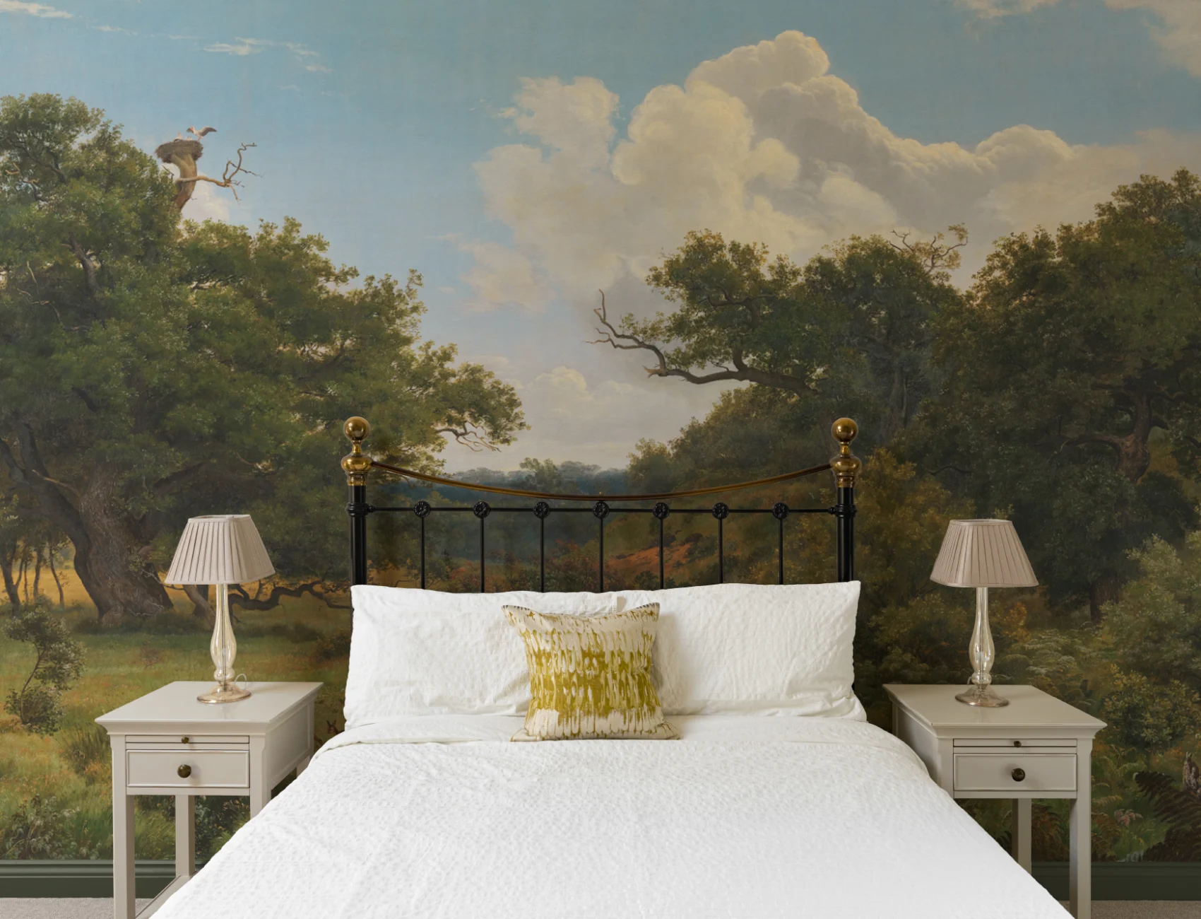 Classic Countryside Landscape Wall Mural Doe Glade by P. C. Skovgaard