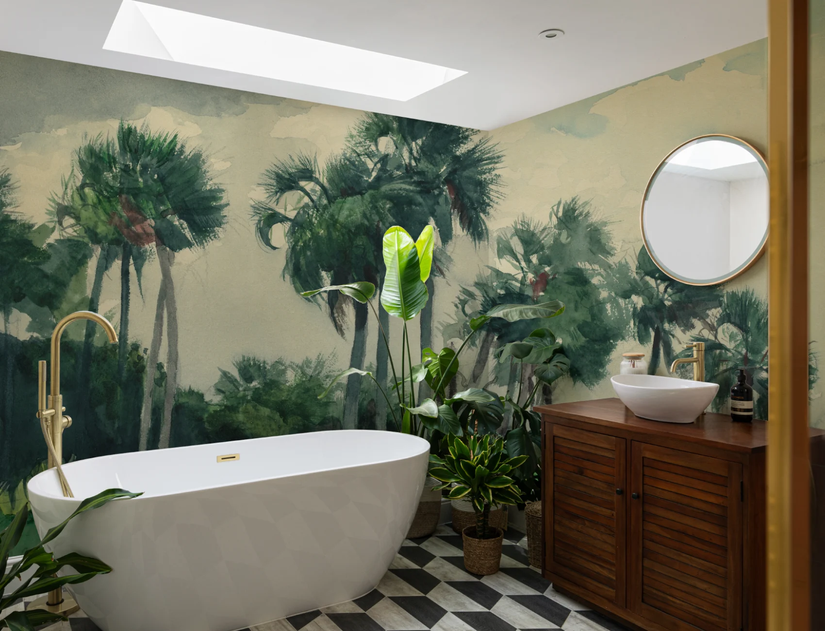 Chusan Classic Acuarela Palm Mural de Winslow Homer