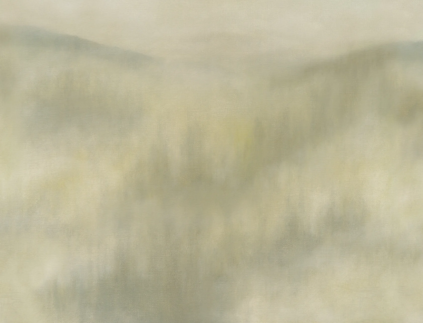 Mistwood Green Abstract Nature Living Room Mural