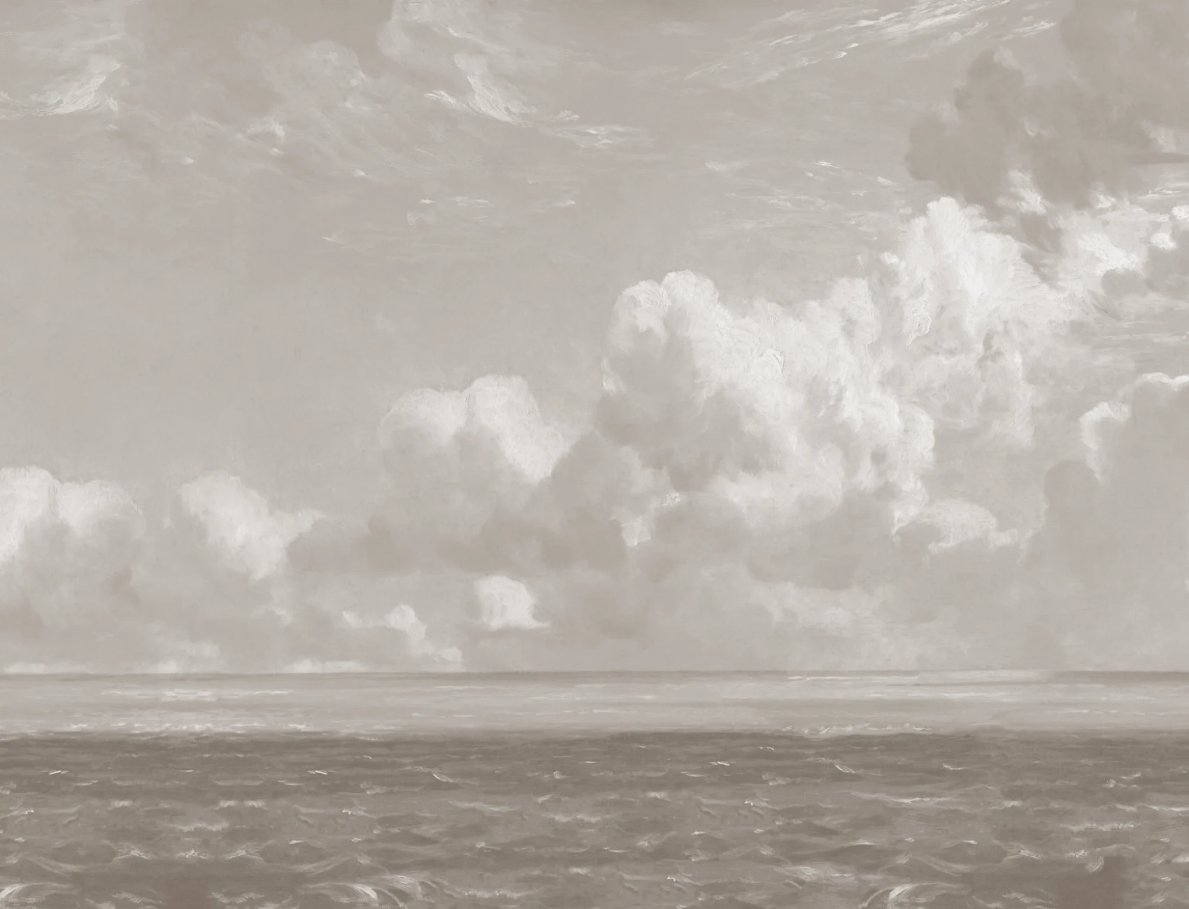 Neutraal John Constable Zeegezicht Muurschildering