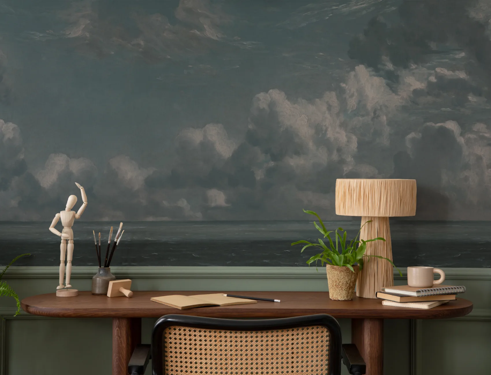 Mural de pintura de paisagem marinha de John Constable