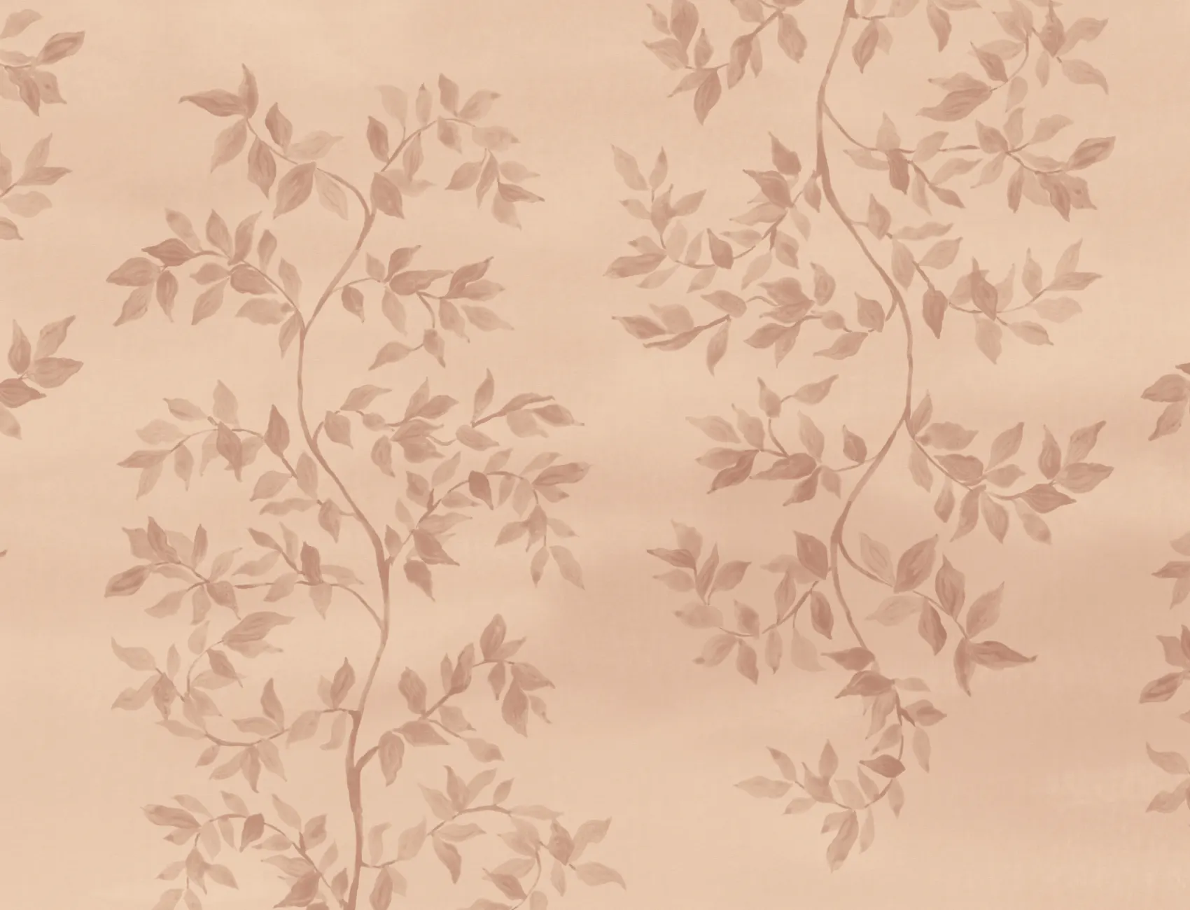 Pink Botanical Vintage Style Nature Inspired Mural