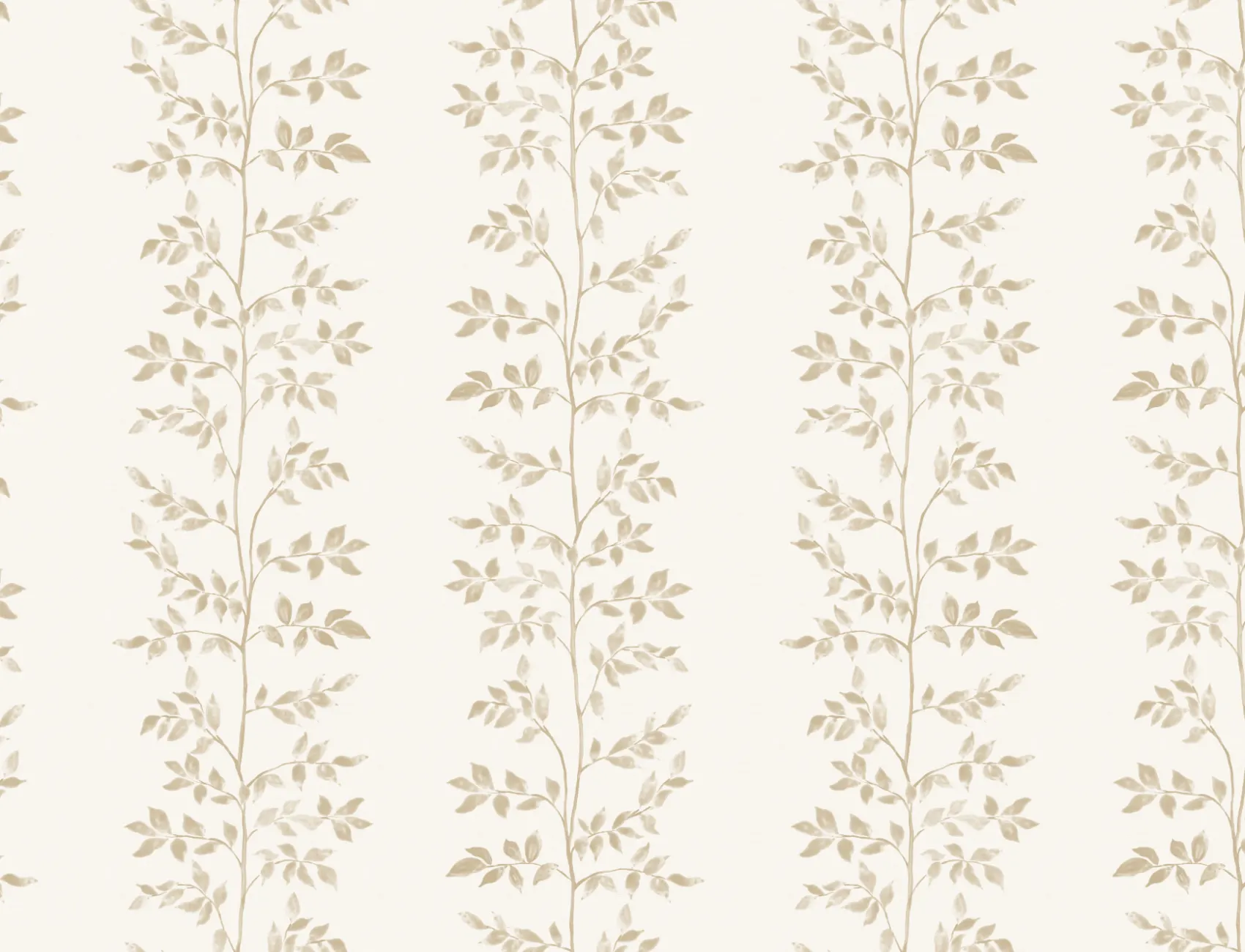 Neutral Leaf Botanical Design Mural For Serene Spaces
