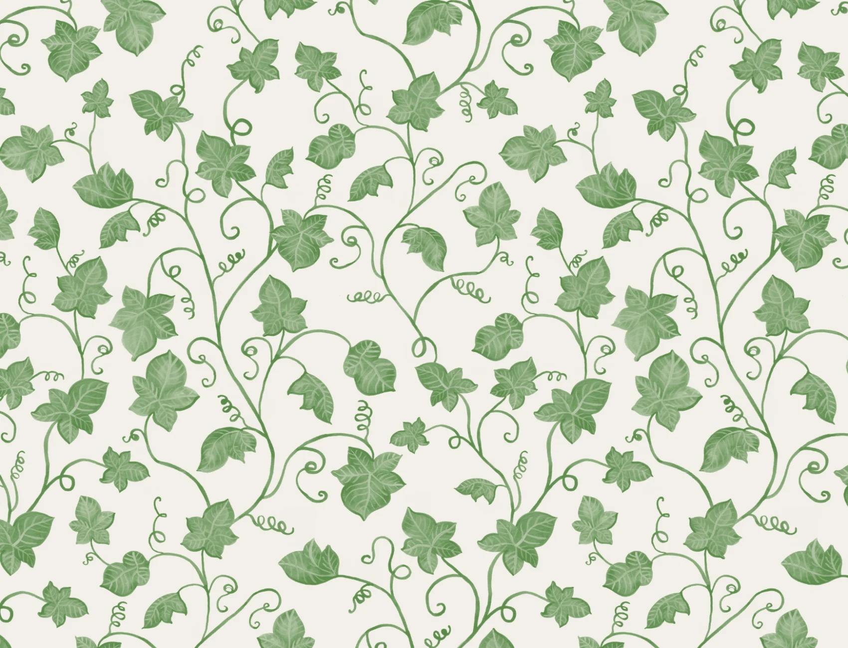 Green Cute Ivy Wallpaper