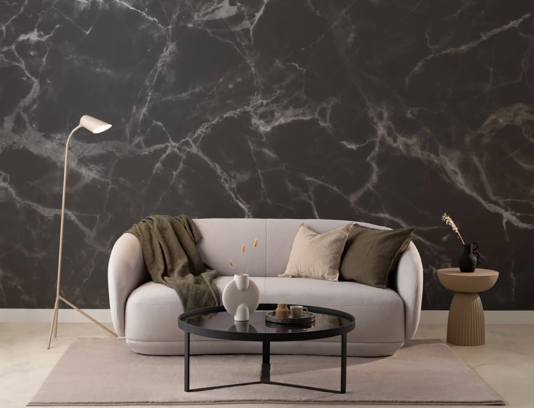 Black Marble Wallpaper Mural
