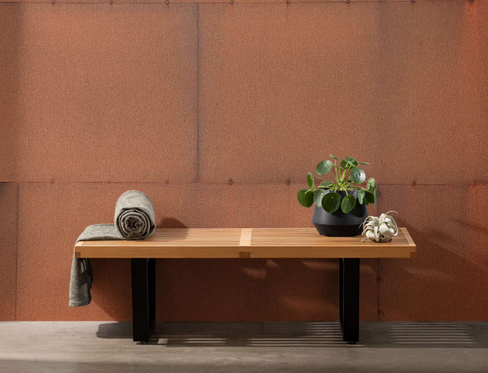 Weathered Steel Wallpaper Mural