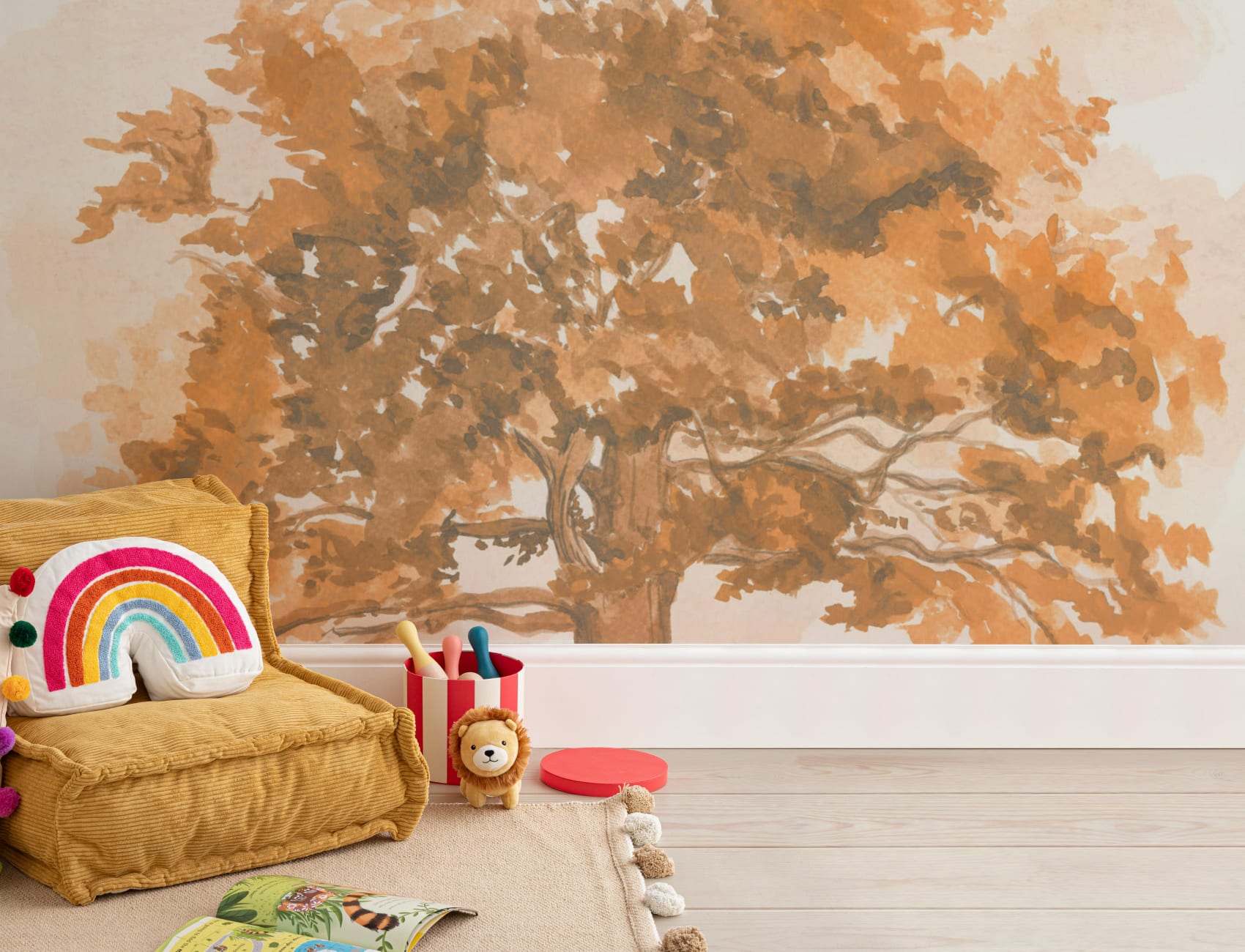Autumn Oak Tree Wallpaper Mural