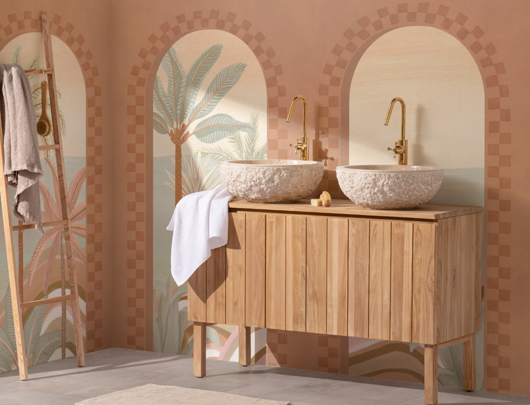 Mediterranean Arch Scenic Mural