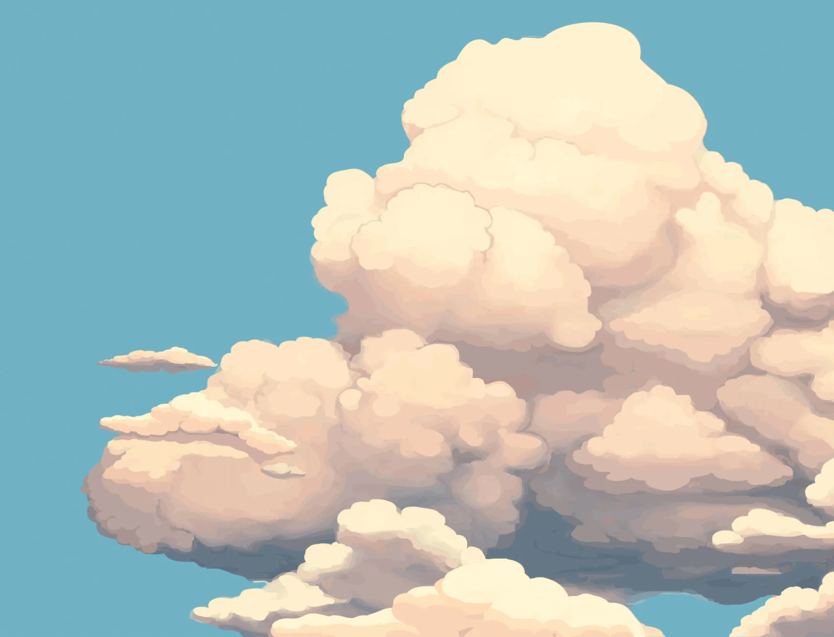 Big Clouds Wallpaper Mural