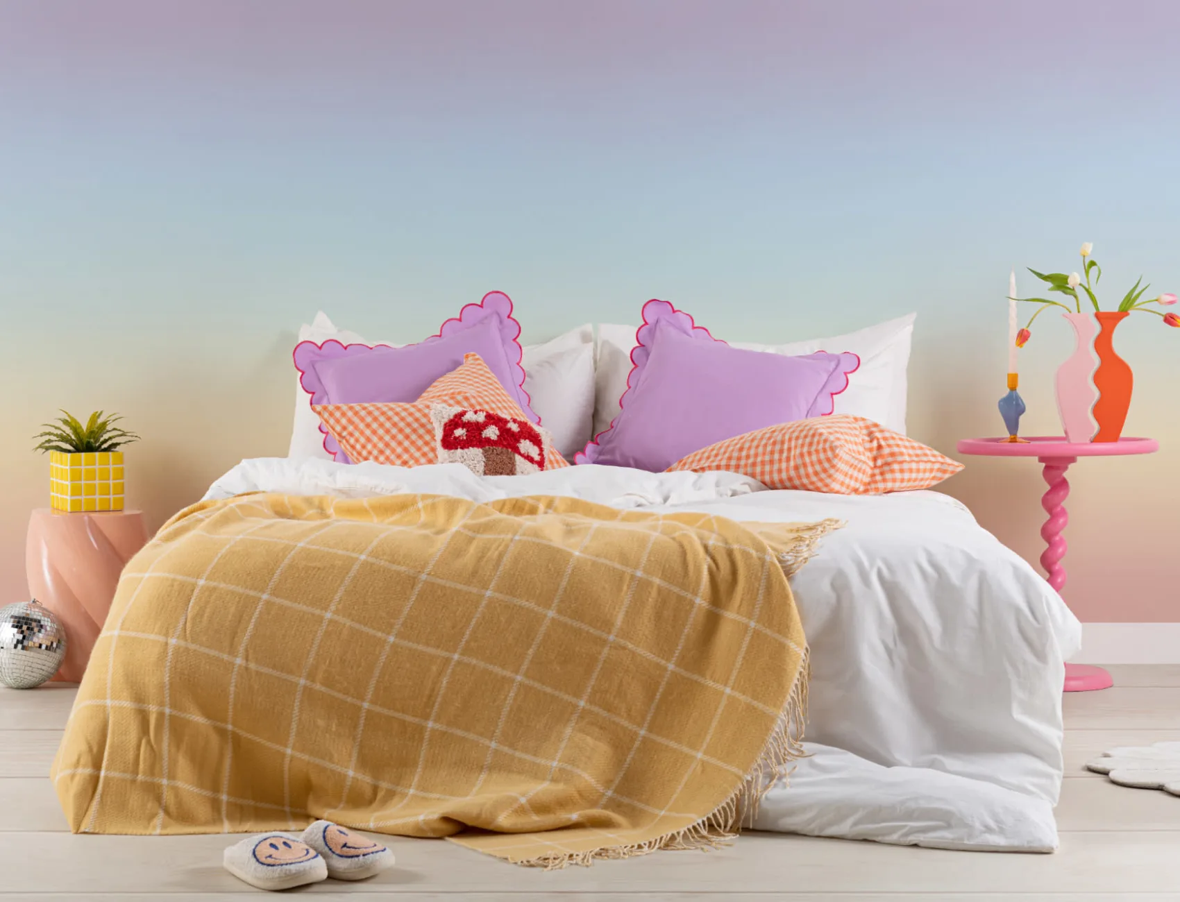 Rainbow Ombre Wallpaper Mural
