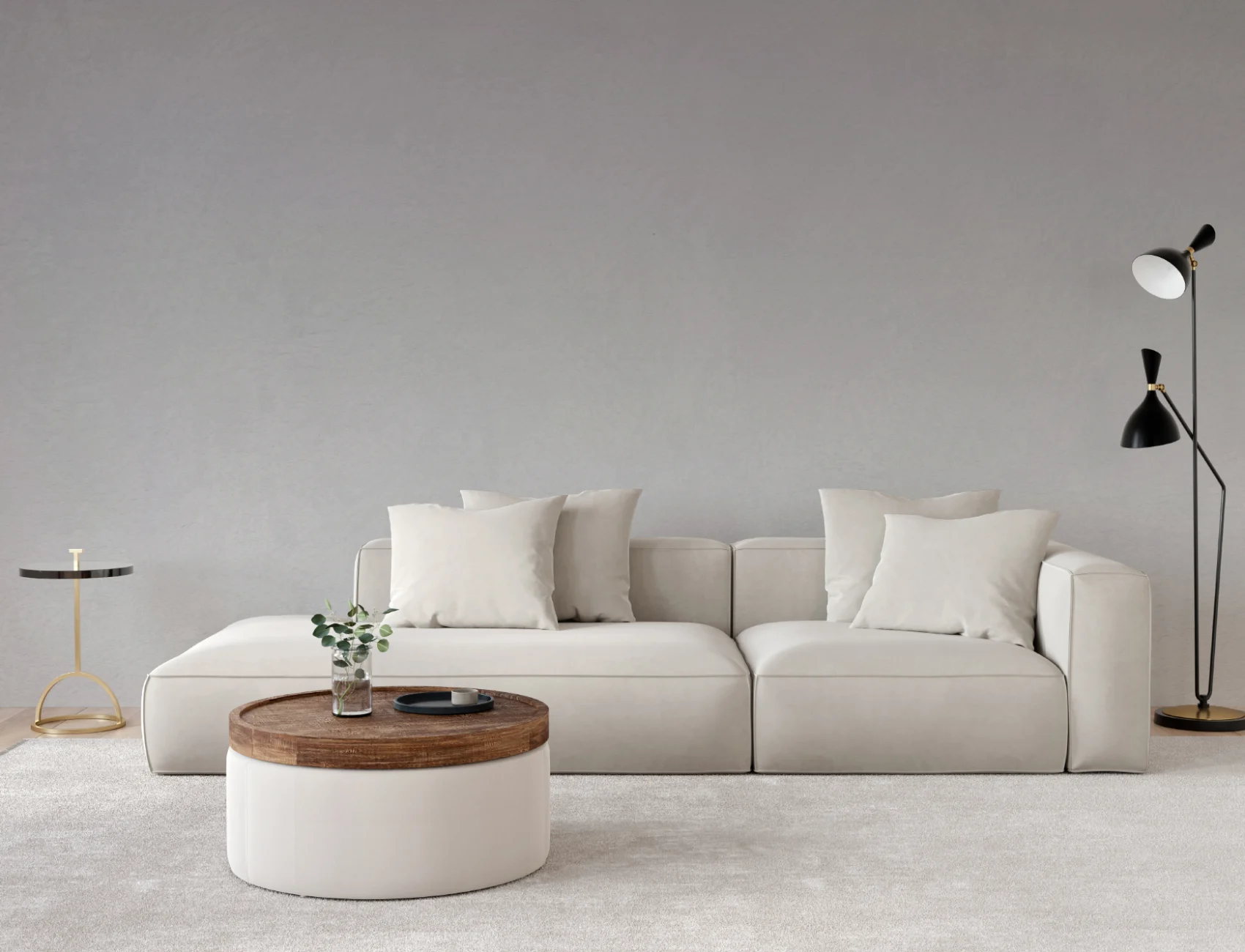 Gray Ombre Wallpaper Mural