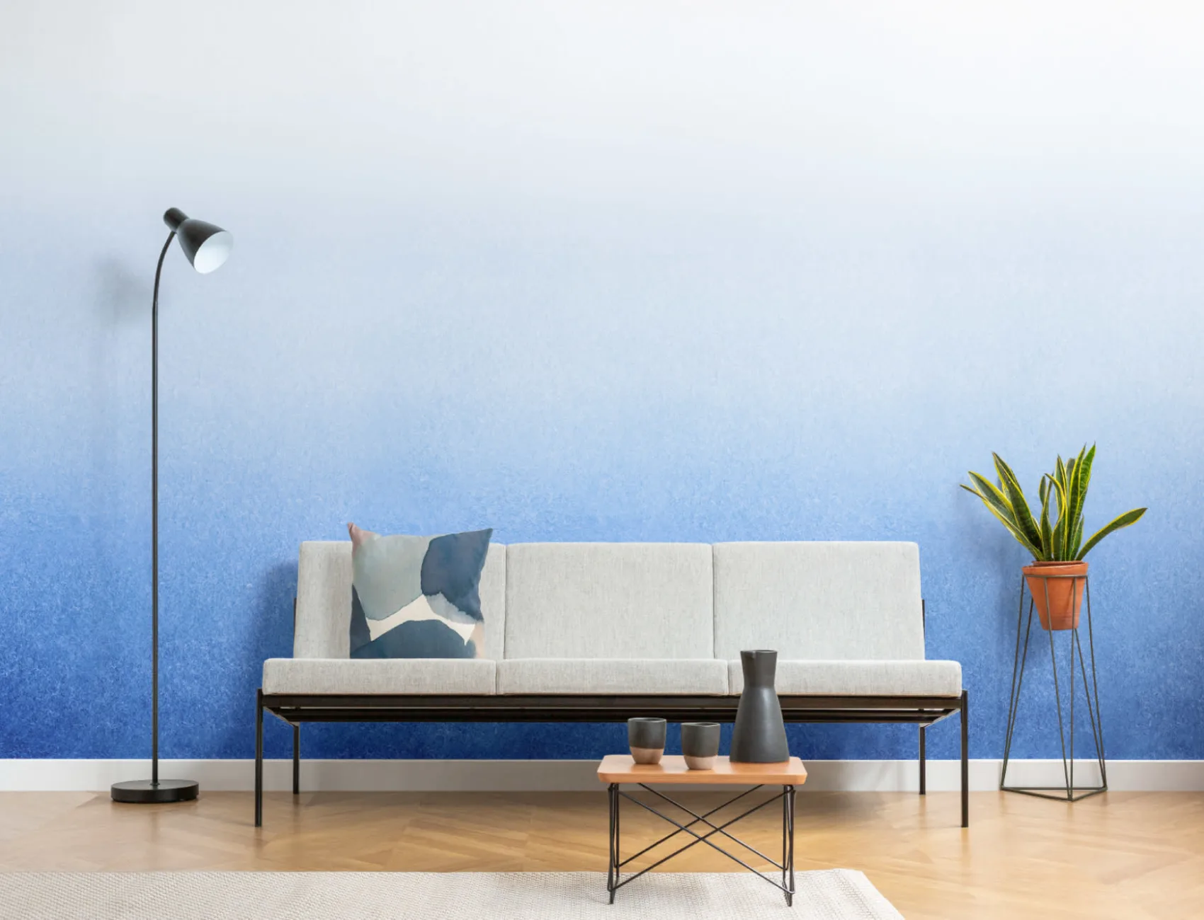 Indigo Ombre Wallpaper Mural