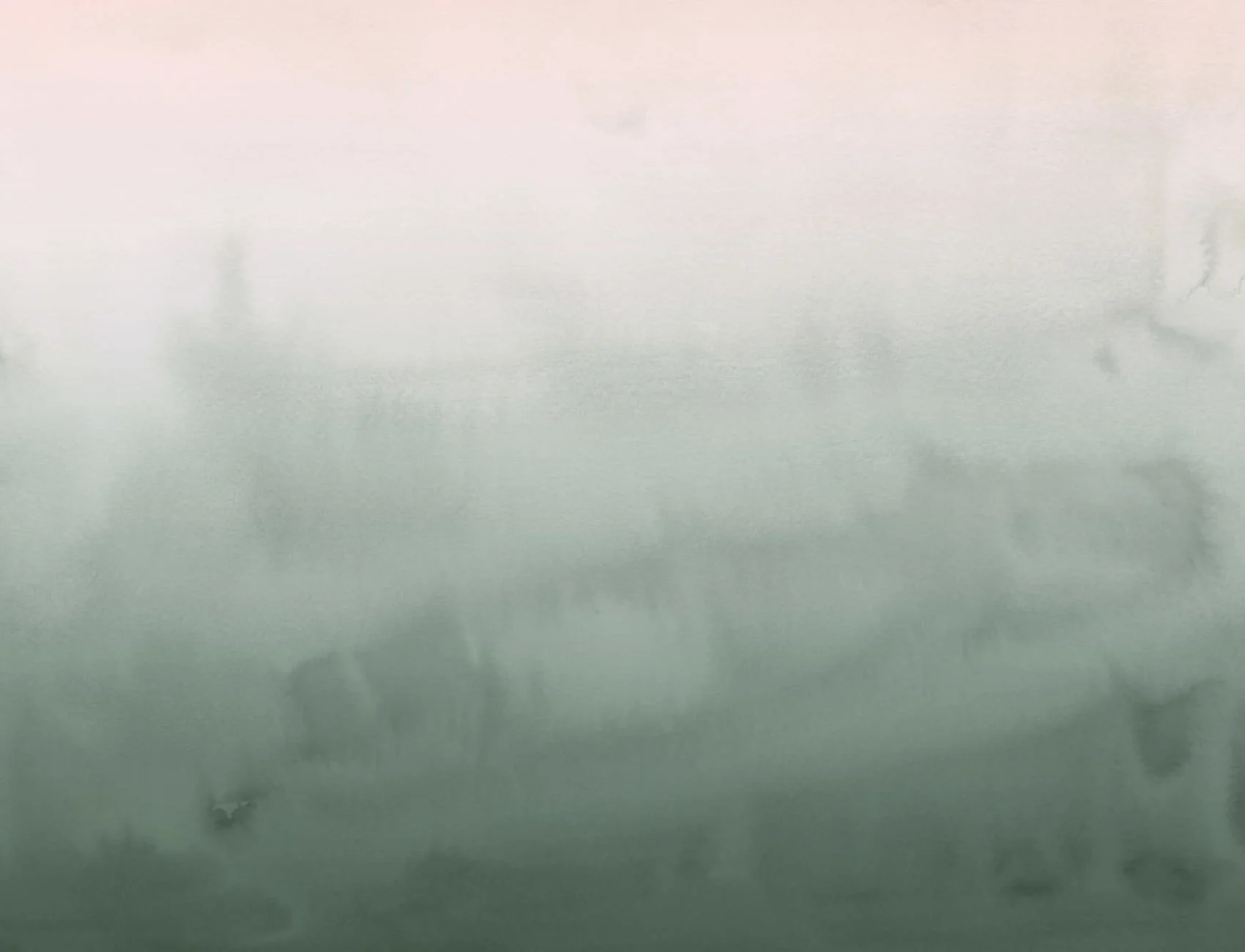 Green and Pink Watercolour Ombre Wallpaper Mural
