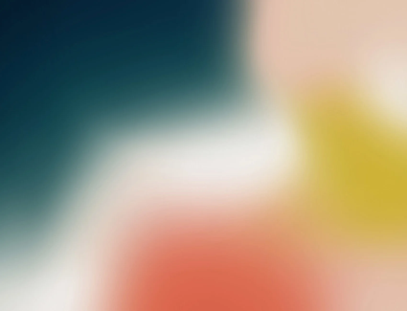 Teal, Yellow and Red Ombre Wallpaper Mural