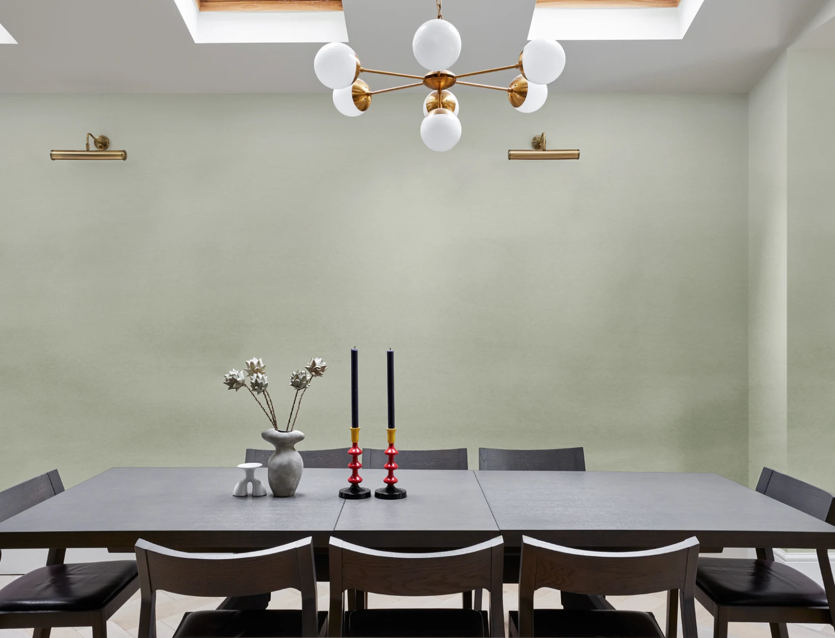 Green Watercolor Ombre Wall Mural