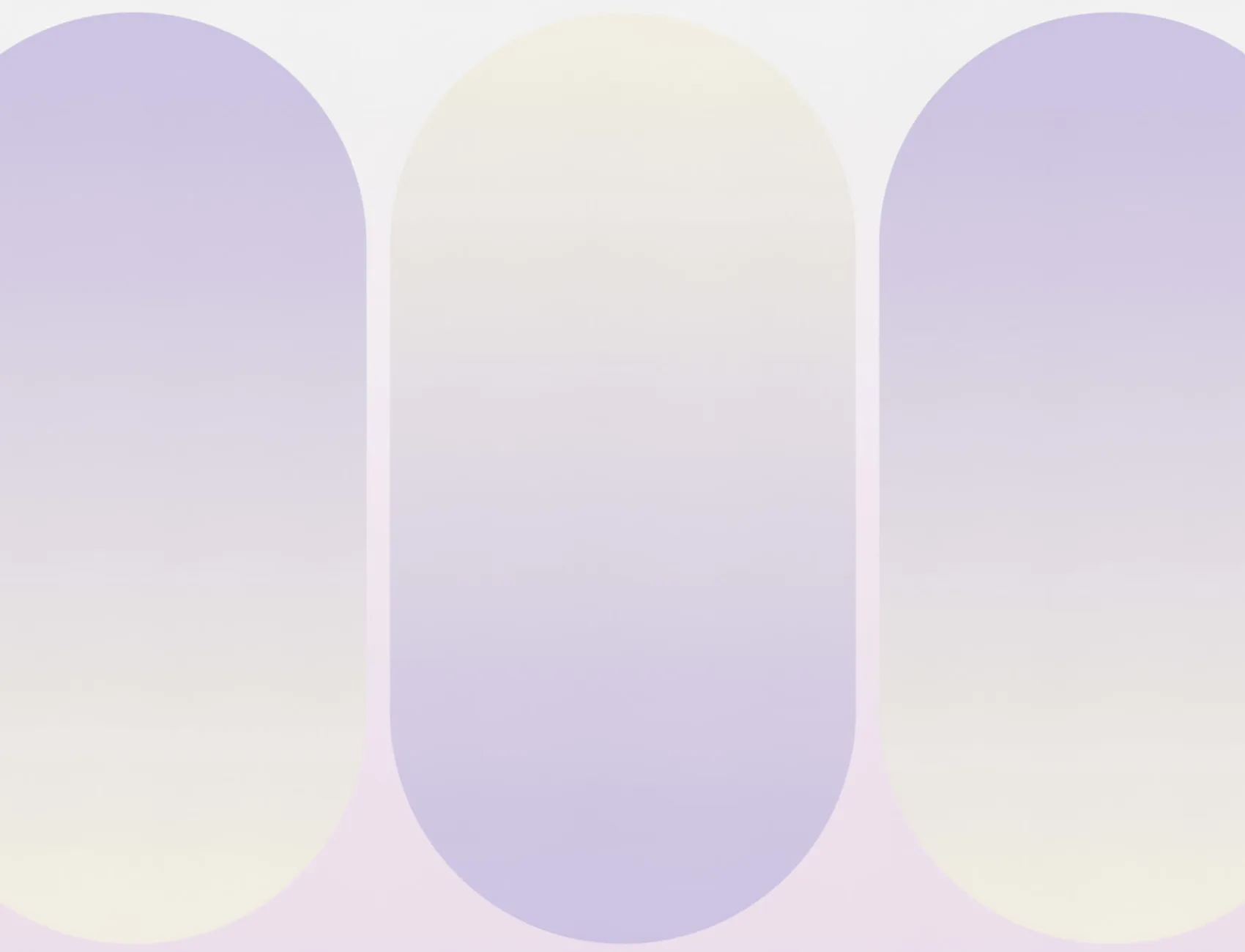 Purple Ombre Futuristic Pill Shapes Wall Mural