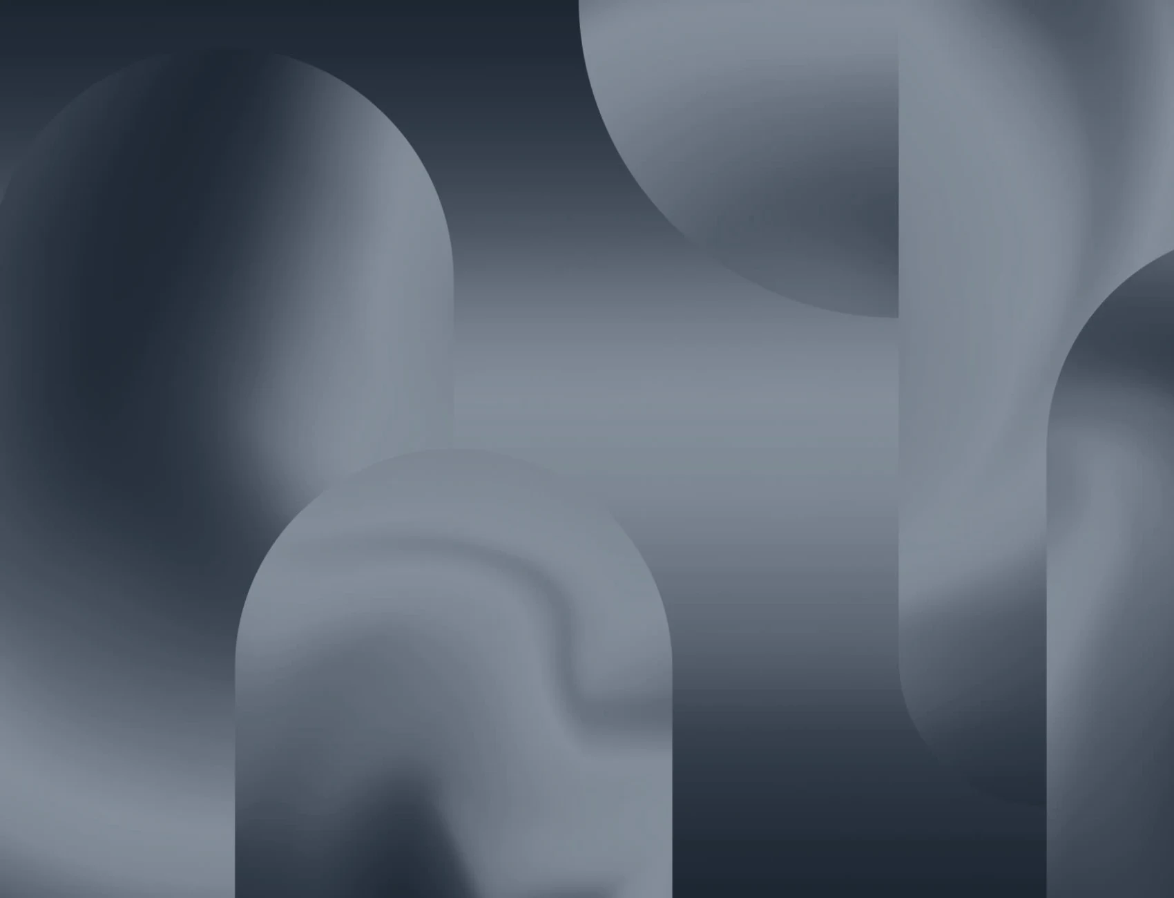 Black & Grey Ombre Abstract Shapes Wall Mural