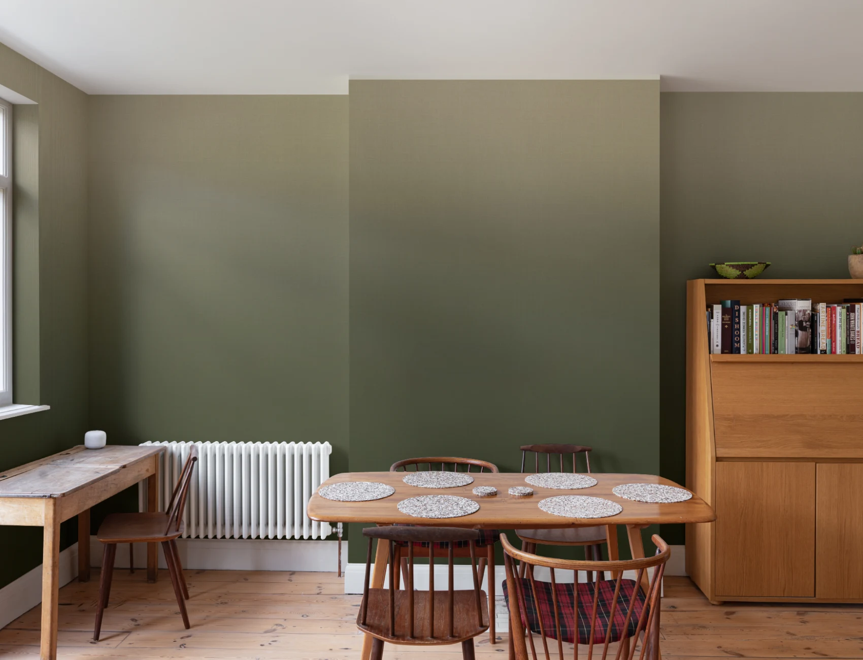 Green Gradient Textural Relaxed Sophistication Wall Mural