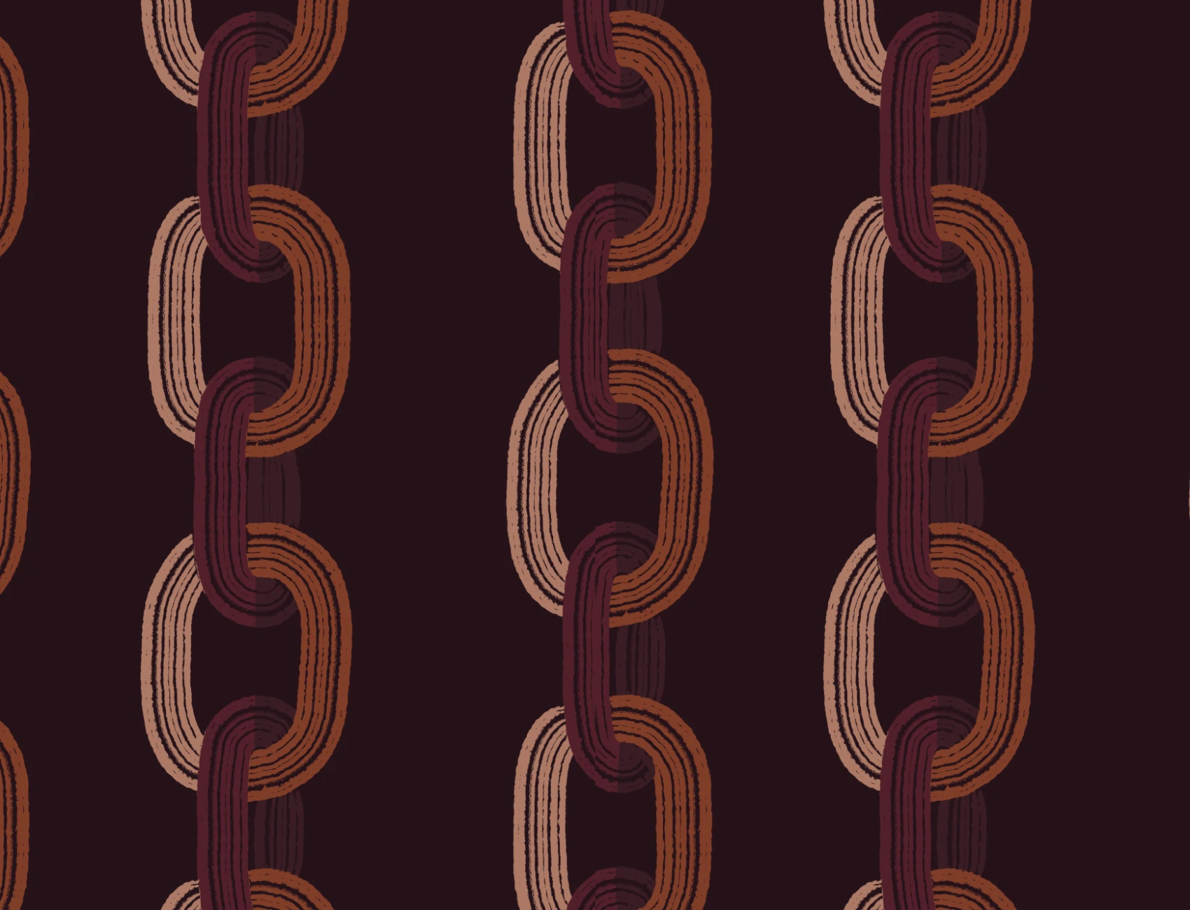 Papel pintado Oscuro Ilustrado con Cadenas