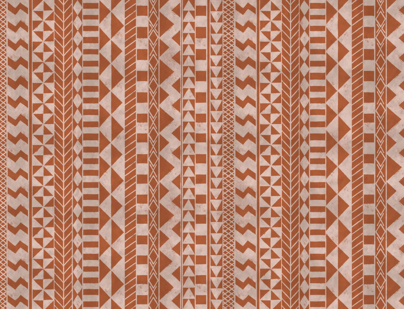 Brown African Inspired Tribal Print Wallpaper Mural
