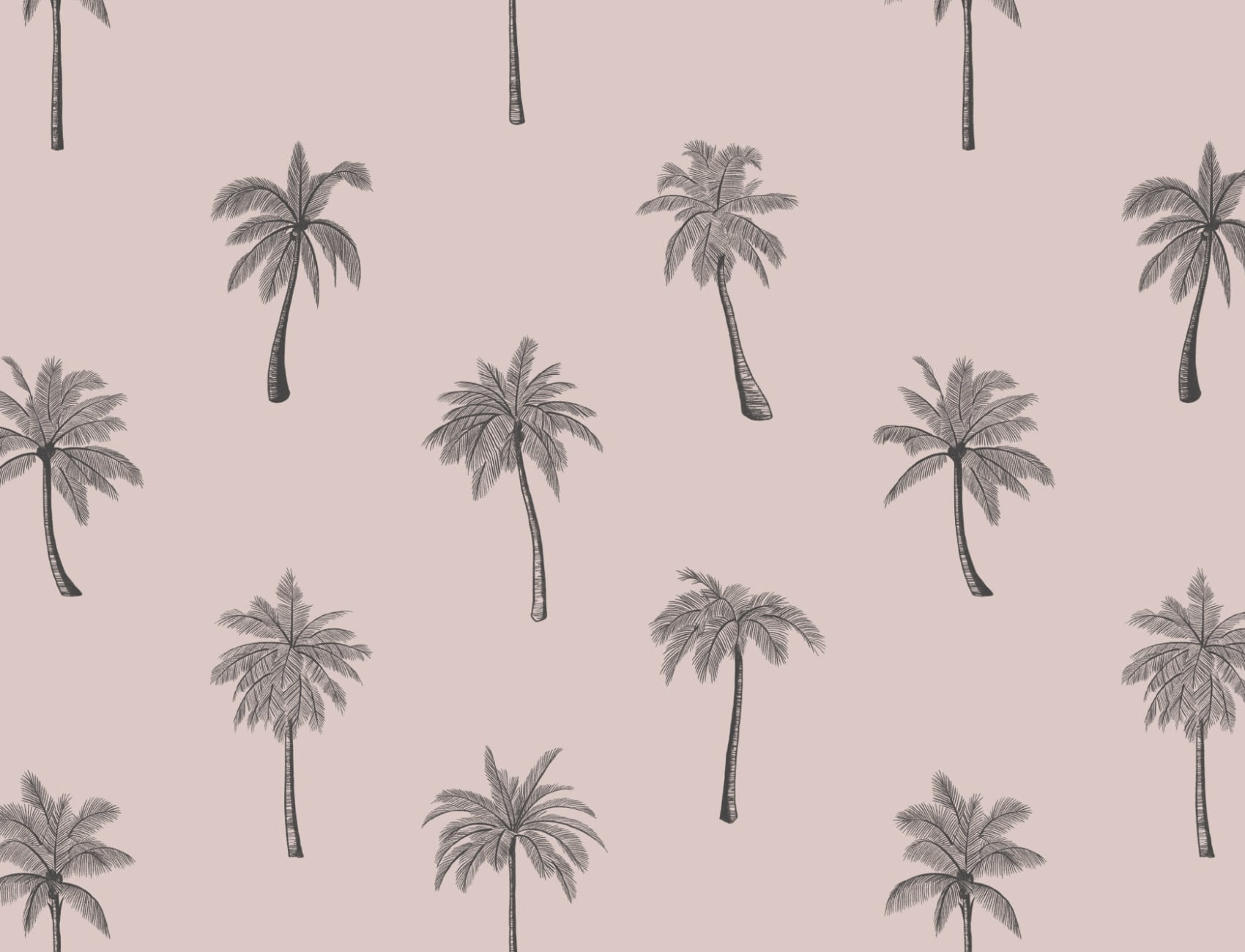 Minimalistisk rosa palmträd upprepa mönster tapet