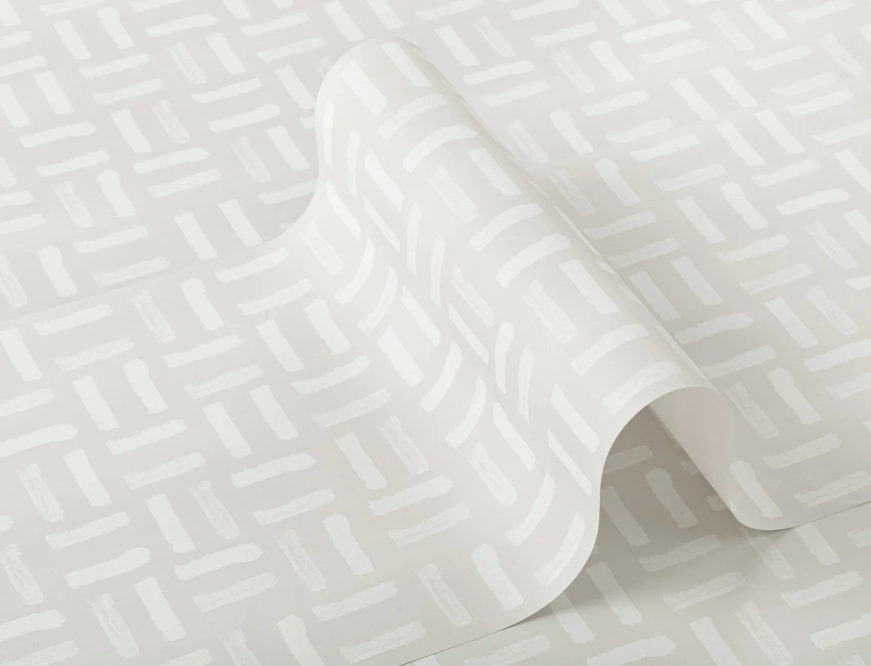 Modern Printed Lines Repeat Pattern Wallpaper