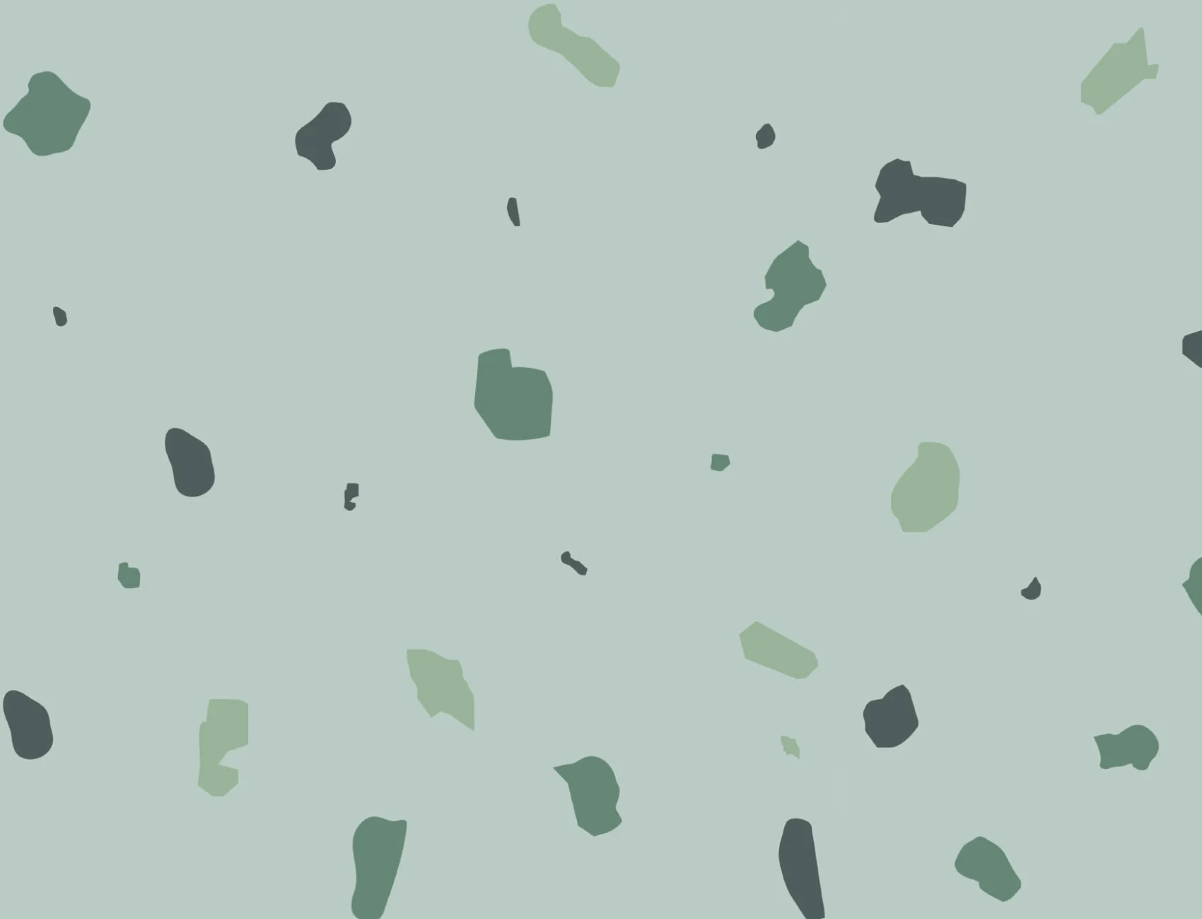 Green Terrazzo Wallpaper Mural