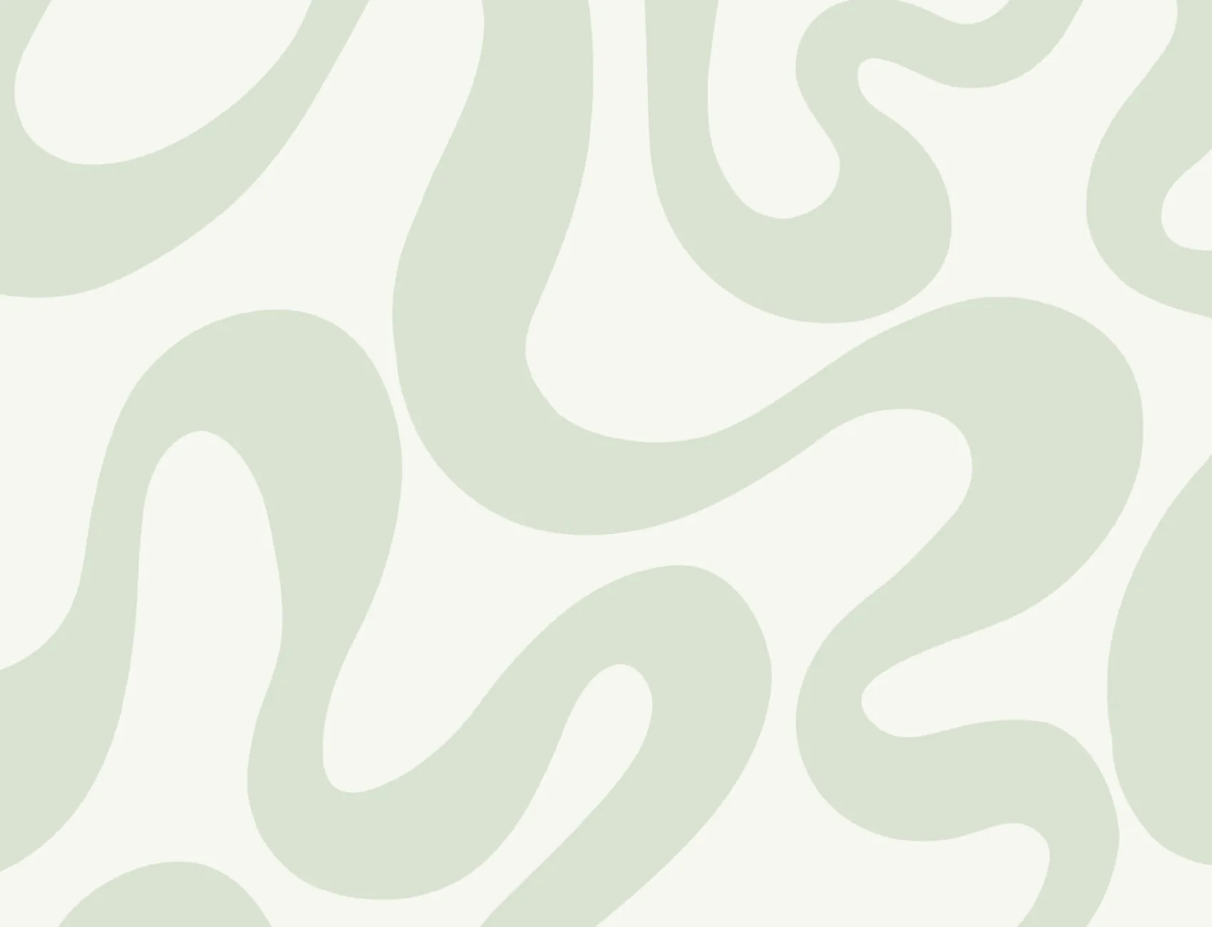 Green Groovy Wiggly Lines Repeat Pattern Wallpaper